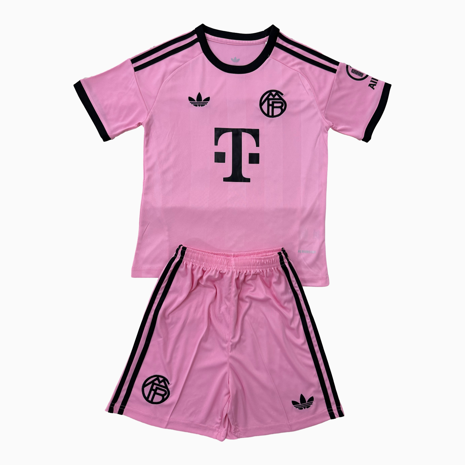 TKH-turbokithub-Bayern Munich 25-26 Pink Goalkeeper Men's Adult Jersey Set - Fans Version