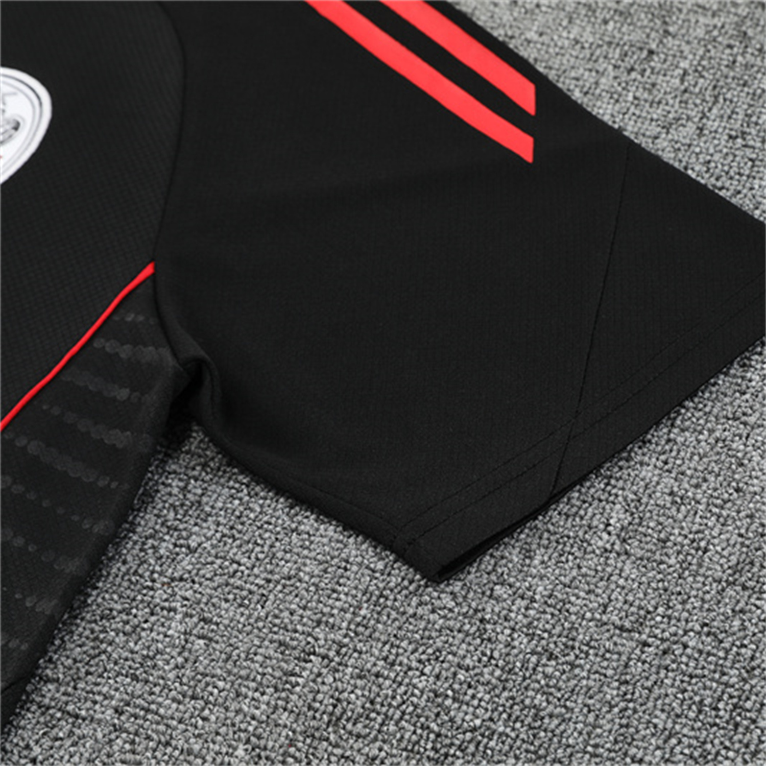 TKH-turbokithub-Ajax 25-26 Kids Short-Sleeve Training Set - Black Top and Black Shorts