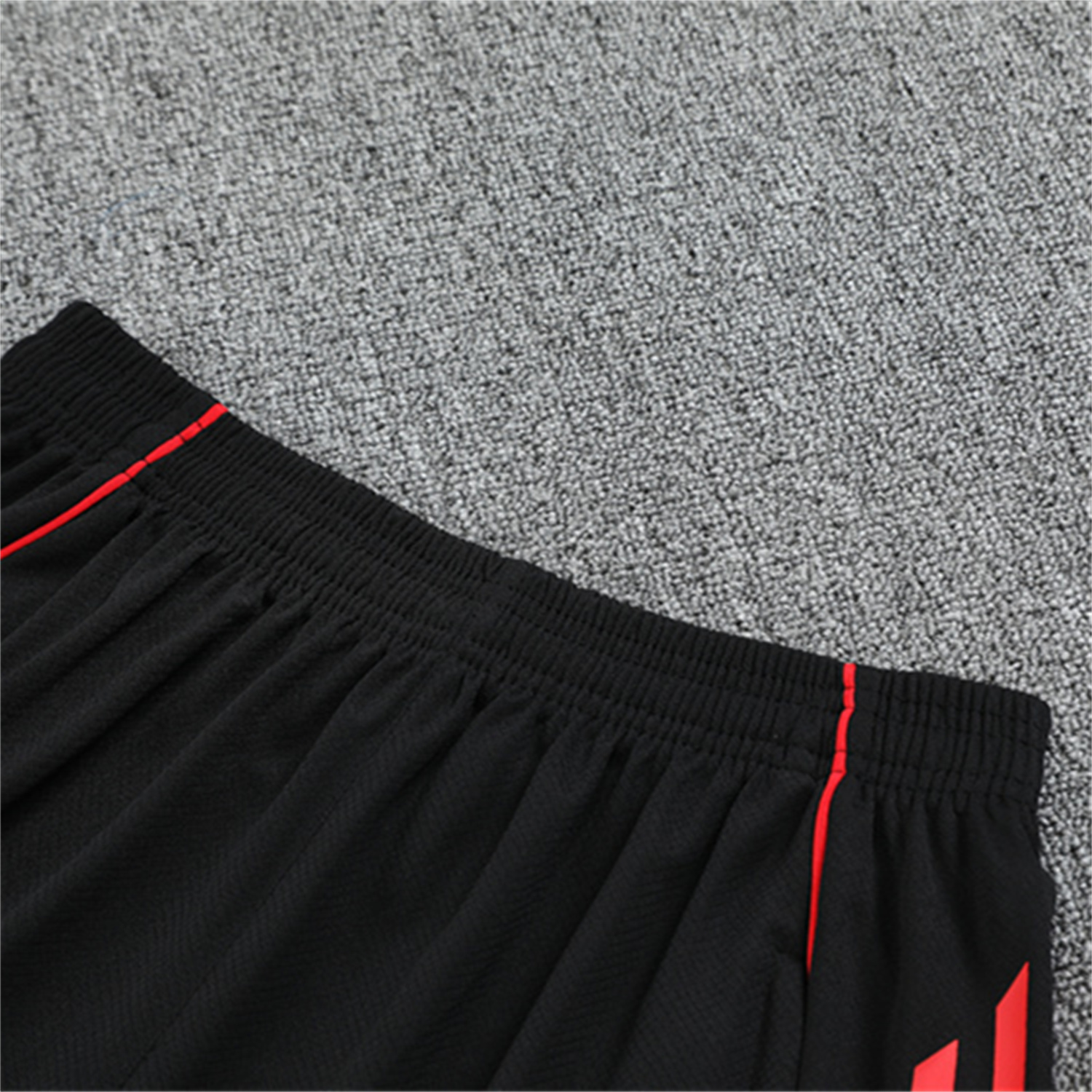 TKH-turbokithub-Liver.pool 25-26 Kids Short-Sleeve Training Set - Black Top & Black Shorts