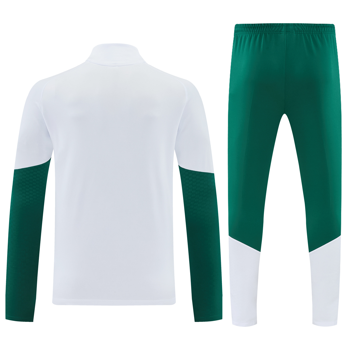 TKH-turbokithub-Italy 2026 Long Sleeve Training Set - White Top & Green Pants