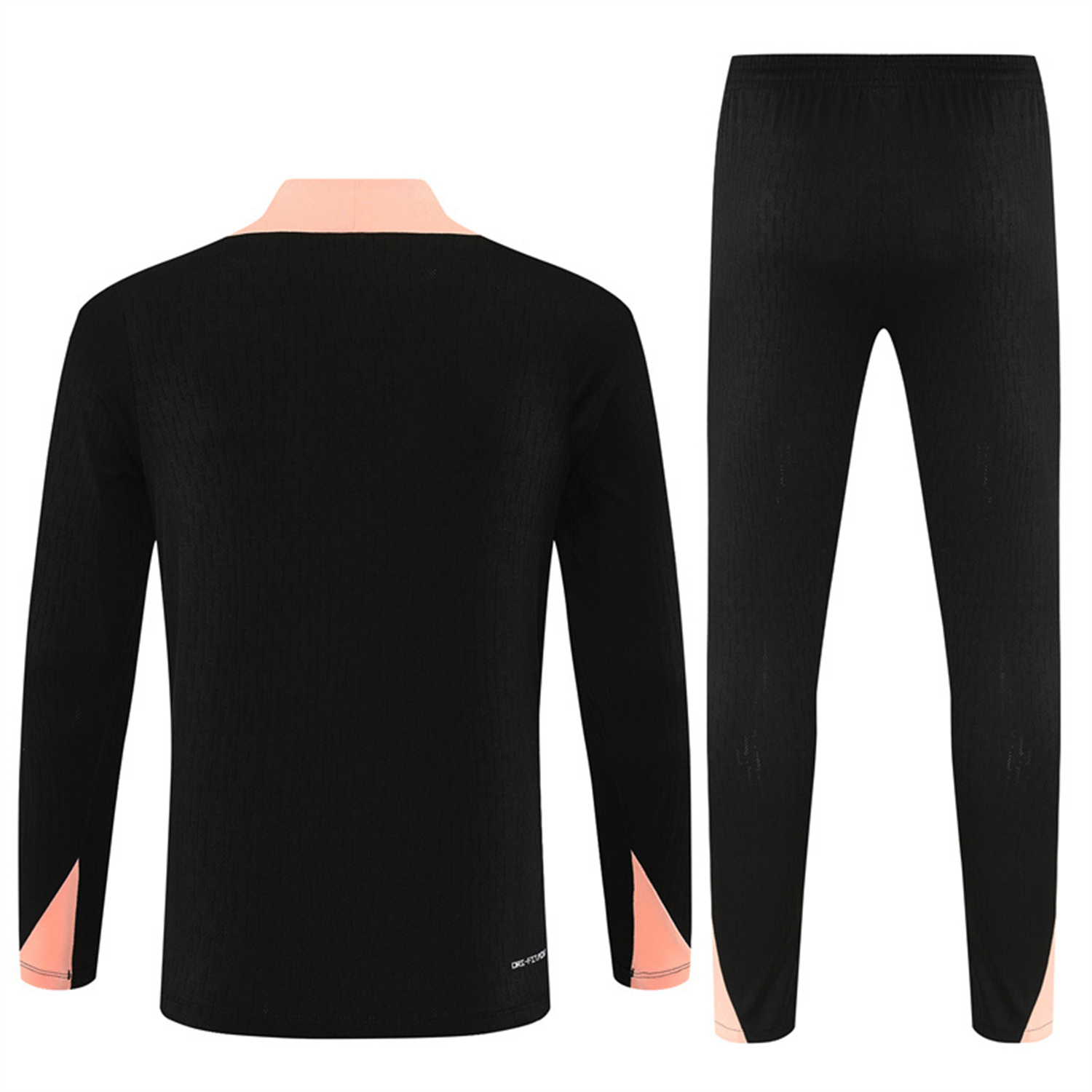 TKH-turbokithub-France 25-26 Kids Long Sleeve Training Set - Player Version - Black Top and Pants