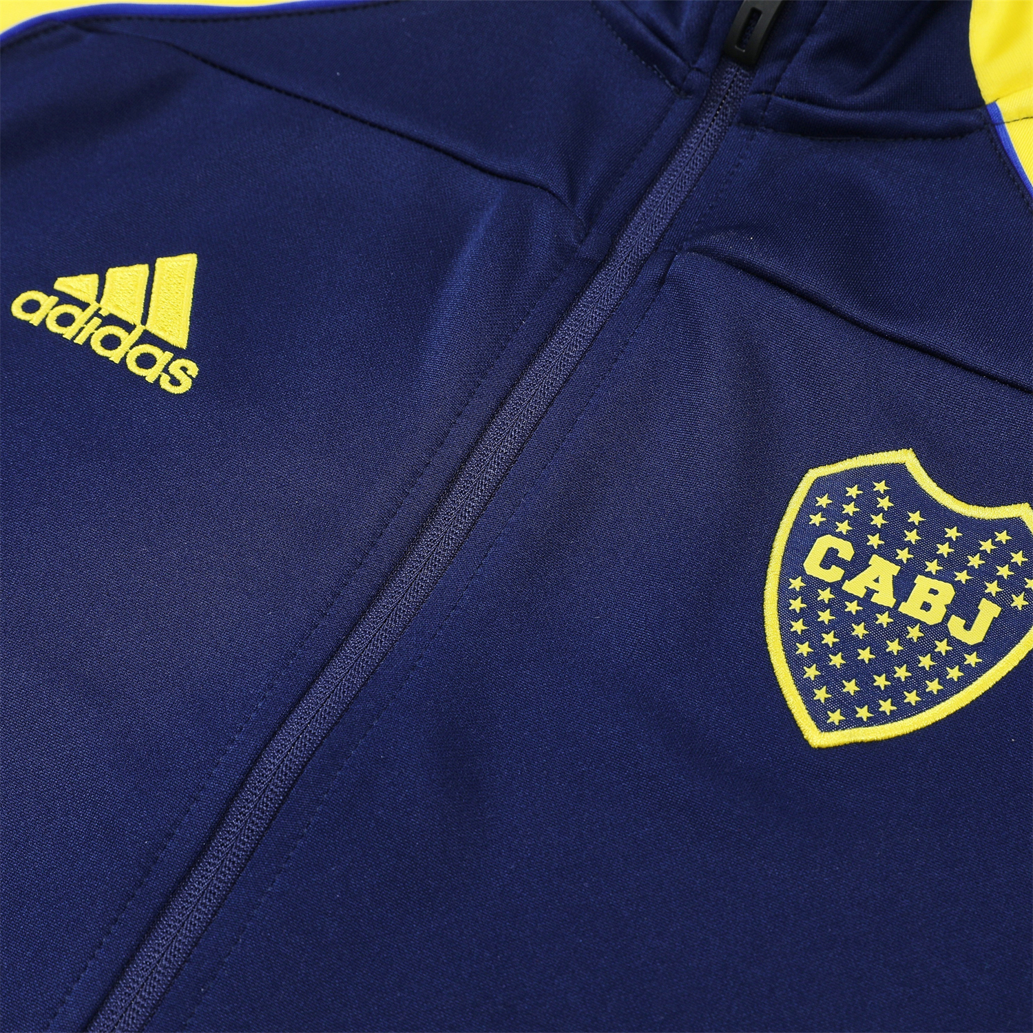 TKH-turbokithub-Boca Juniors 2026 Jacket Training Tracksuit - Dark Blue With Yellow Jackets & Pants