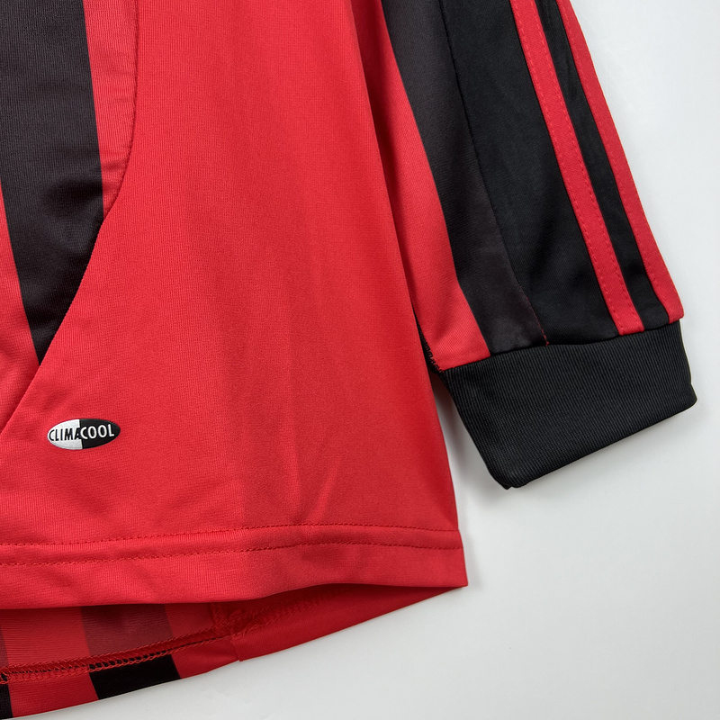 TKH-turbokithub-Retro AC Milan 2007-08 Home Long Sleeve Jersey