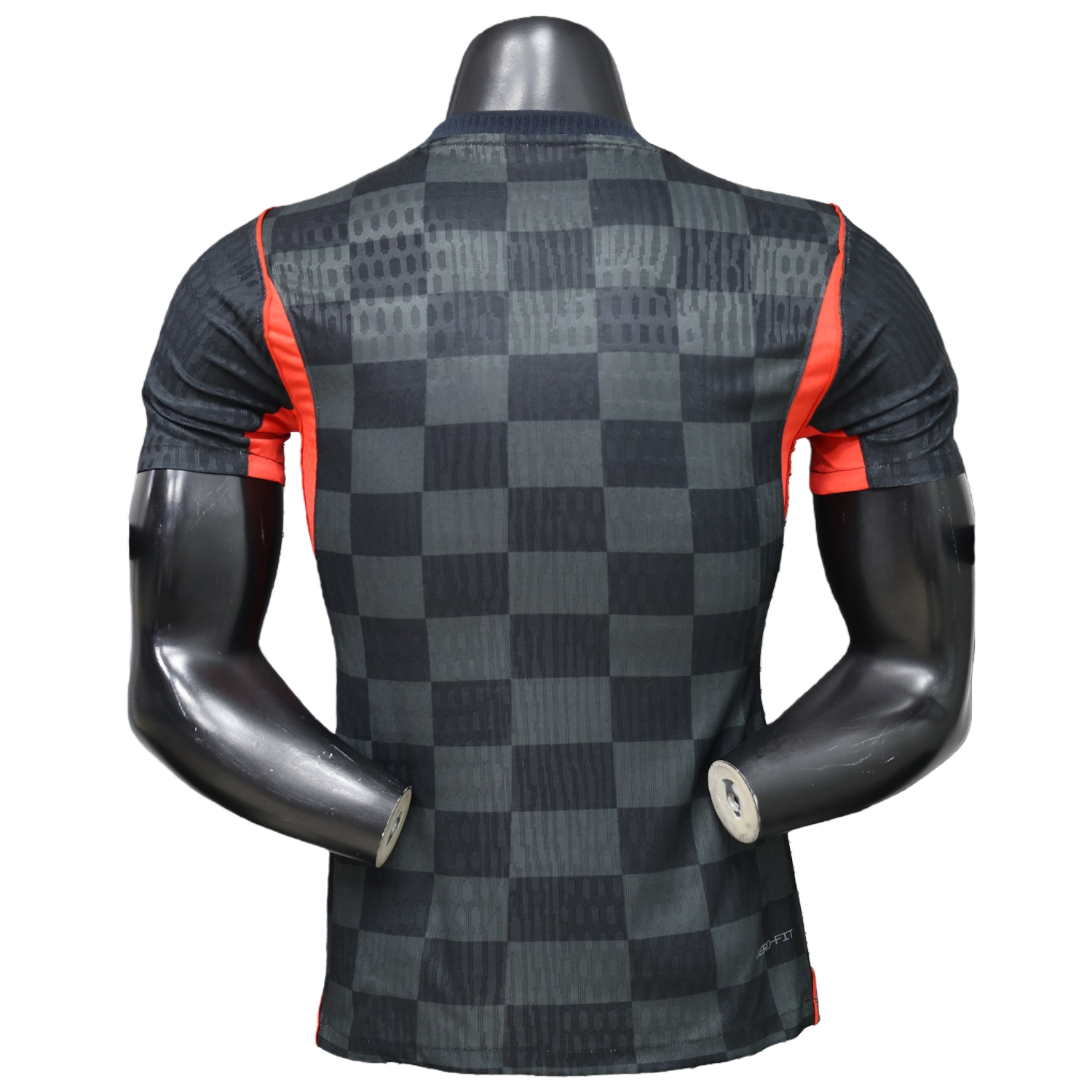 TKH-turbokithub-Croatia 2026 Dark Gray Checkered Pattern Checkerboard Special Edition Jersey - Player Version