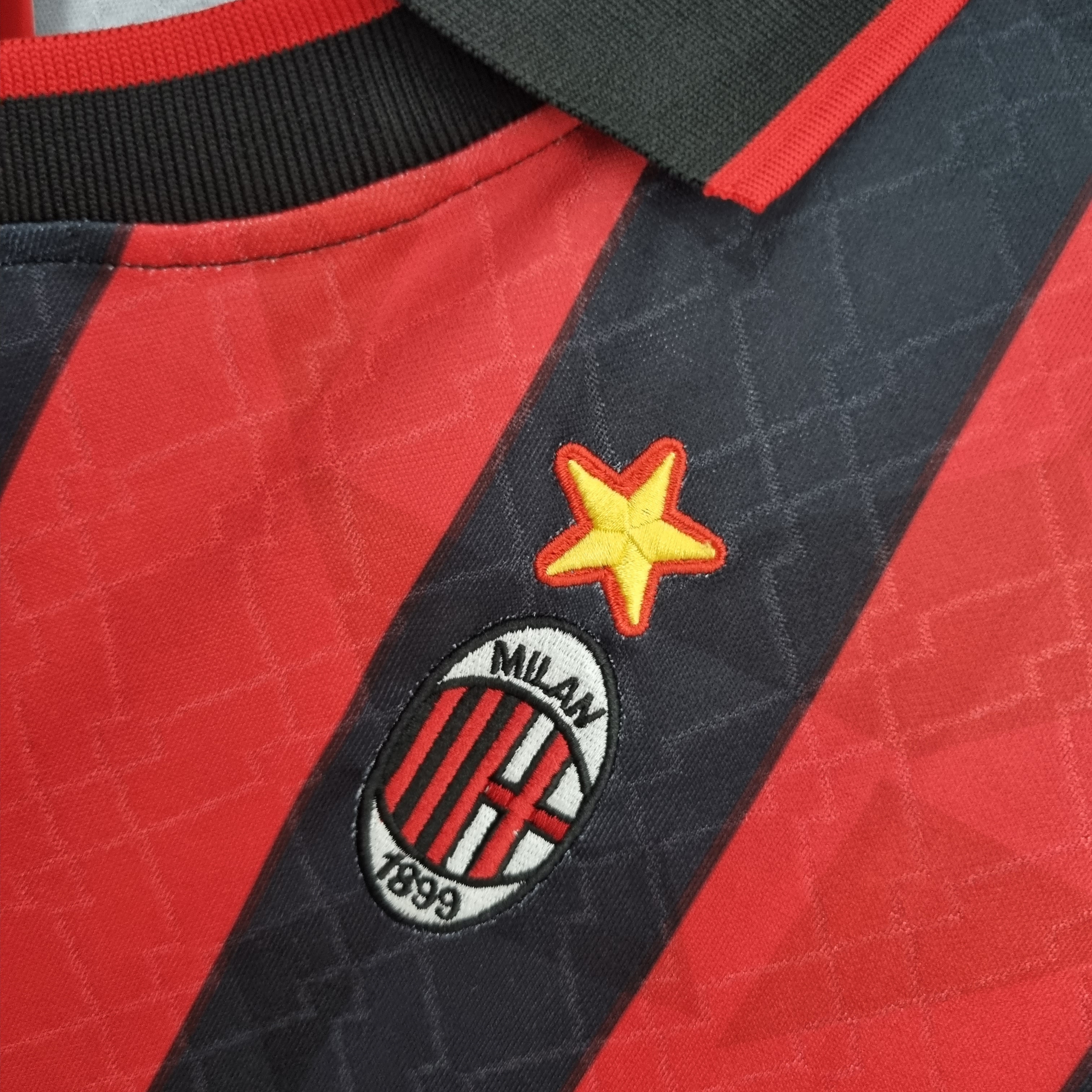 TKH-turbokithub-Retro AC Milan 95-96 Home Stadium Jersey