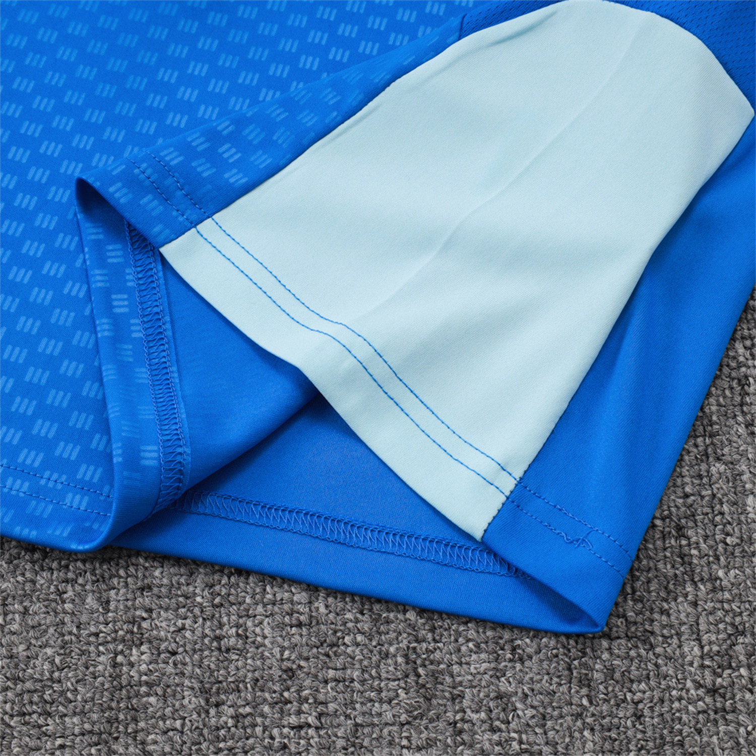 TKH-turbokithub-Cruzeiro 25-26 Vest Training Set - Ocean Blue Vest and Dark Blue Shorts