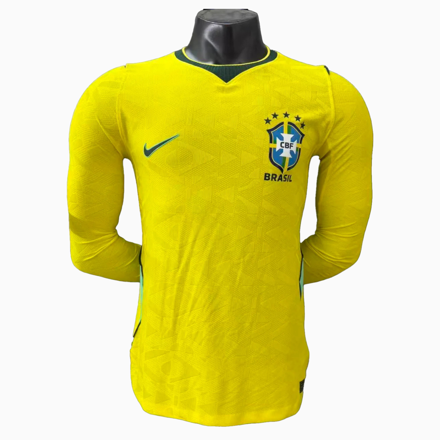 TKH-turbokithub-Brazil 2026 Home Long Sleeves Jersey - Player Version