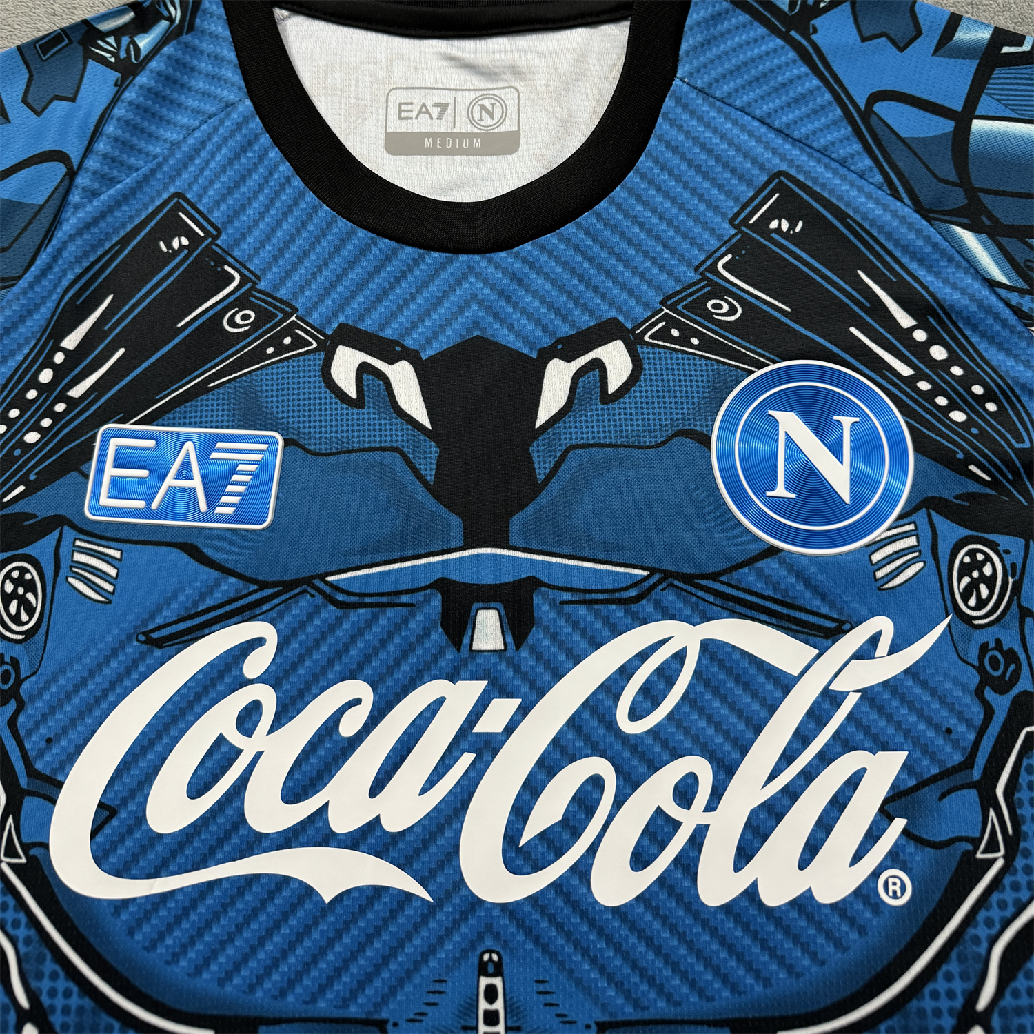TKH-turbokithub-Napoli 25-26 Blue Mecha Training Jersey - Fans Version