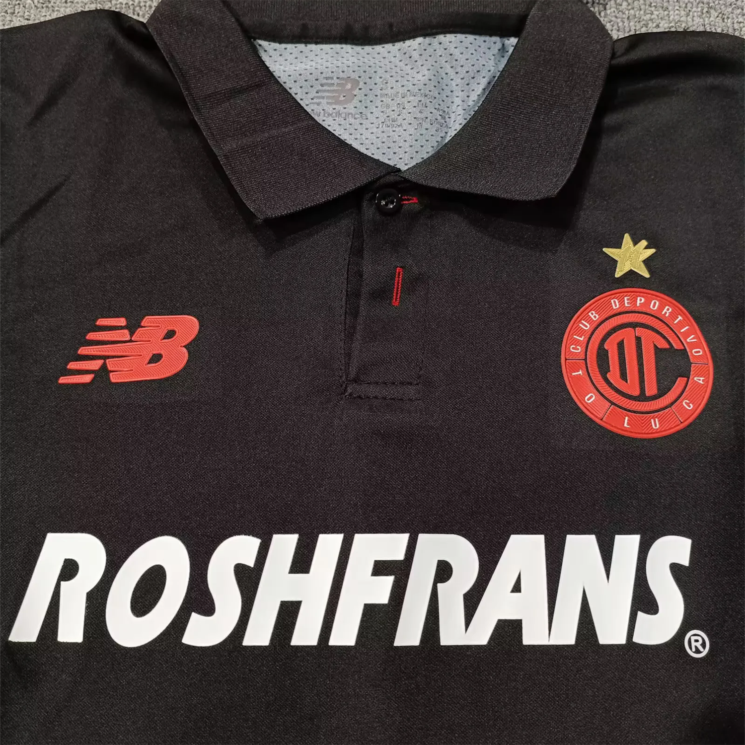 TKH-turbokithub-Toluca 25-26 Third Black Long Sleeves Jersey with Star - Player Version