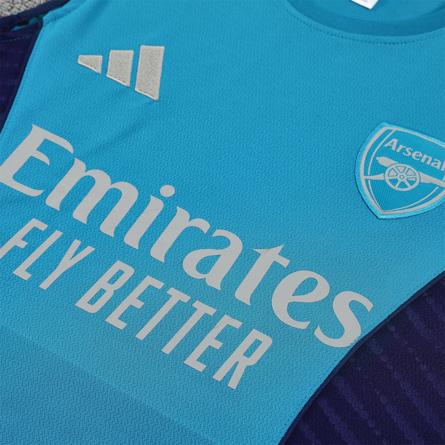 TKH-turbokithub-Arsenal 25-26 Vest Training Set - Light Blue Top & Royal Blue Shorts