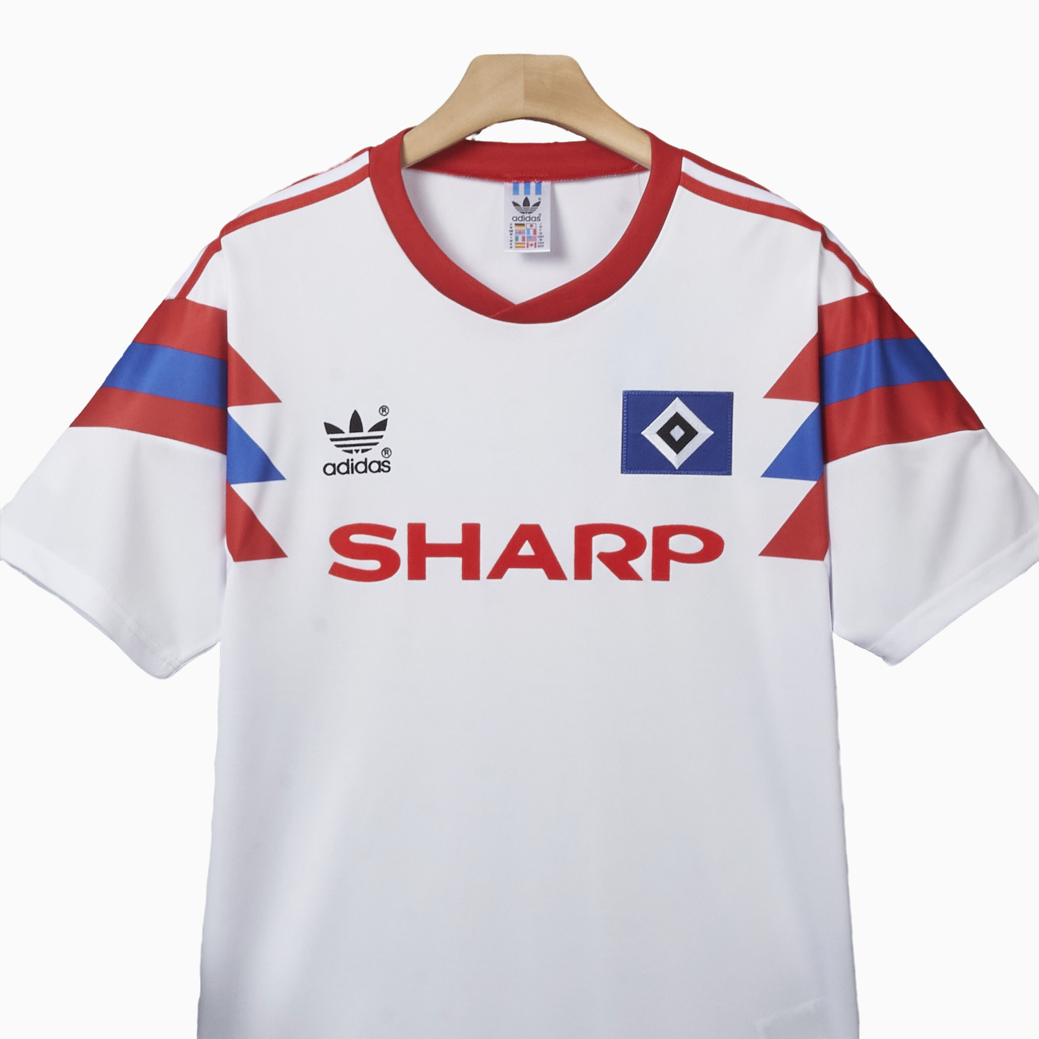 TKH-turbokithub-Retro Hamburger SV 1989-90 Home Jersey