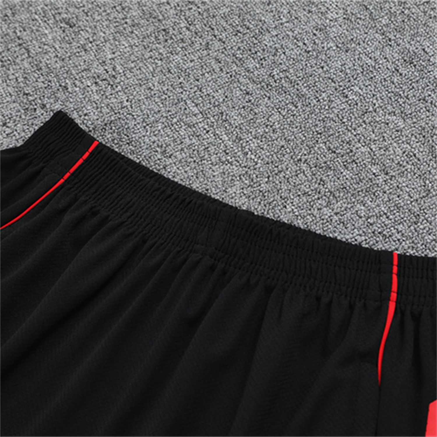 TKH-turbokithub-Manchester United 25-26 Kid Short-Sleeve Training Set - Red Top & Black Shorts