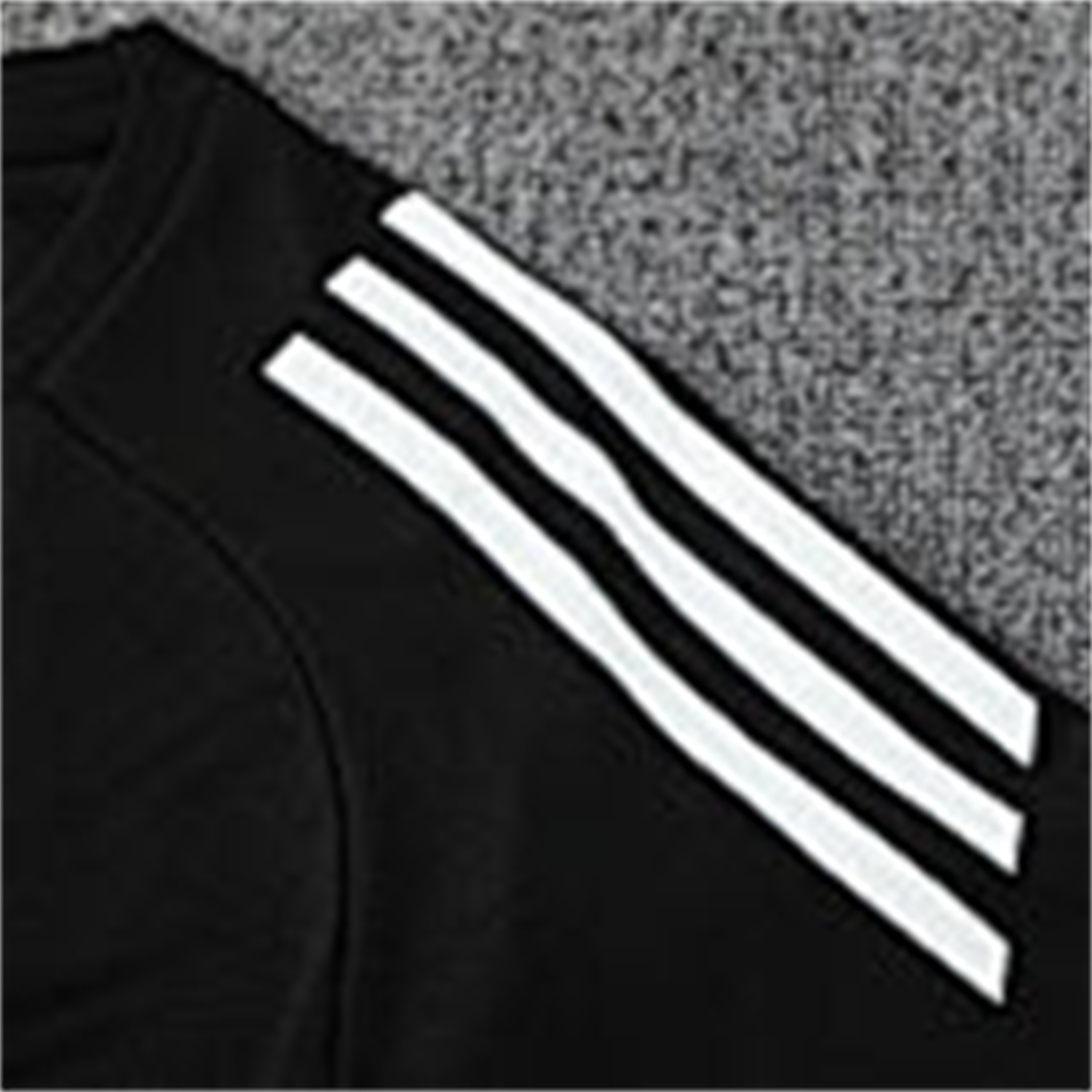 TKH-turbokithub-Real Madrid 25-26 Short-Sleeve Training Set - Light Grey Stripes Black Top & Black Shorts