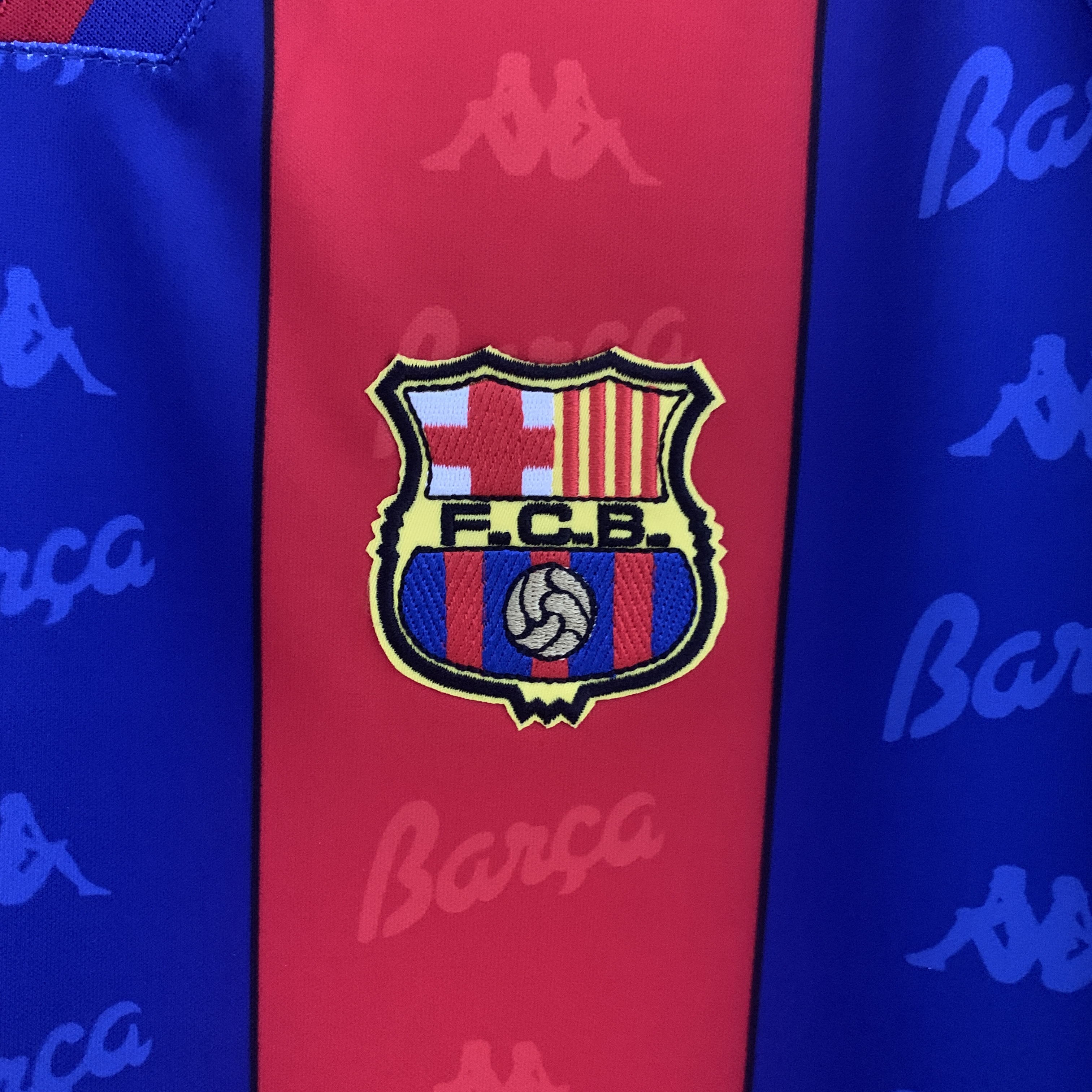 TKH-turbokithub-Retro Barcelona 96-97 Home Stadium Long Sleeve Jersey