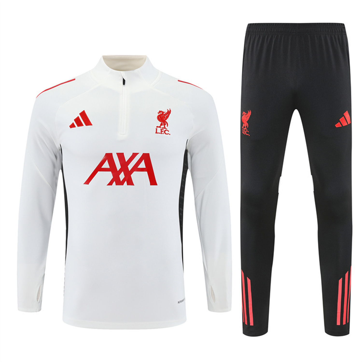 TKH-turbokithub-Liver.pool 25-26 Long Sleeve Training Set - White Top & Black Pants