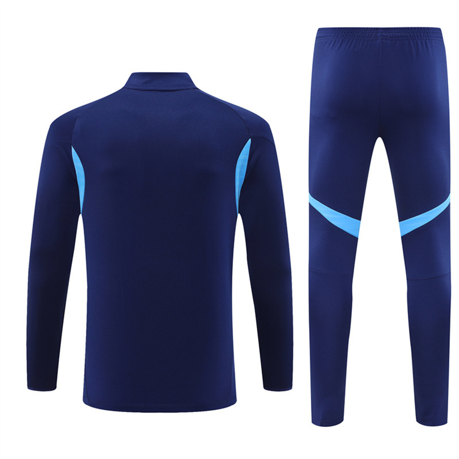 TKH-turbokithub-Real Madrid 25-26 Kids Long Sleeve Training Set - Deep Blue Top & Pants