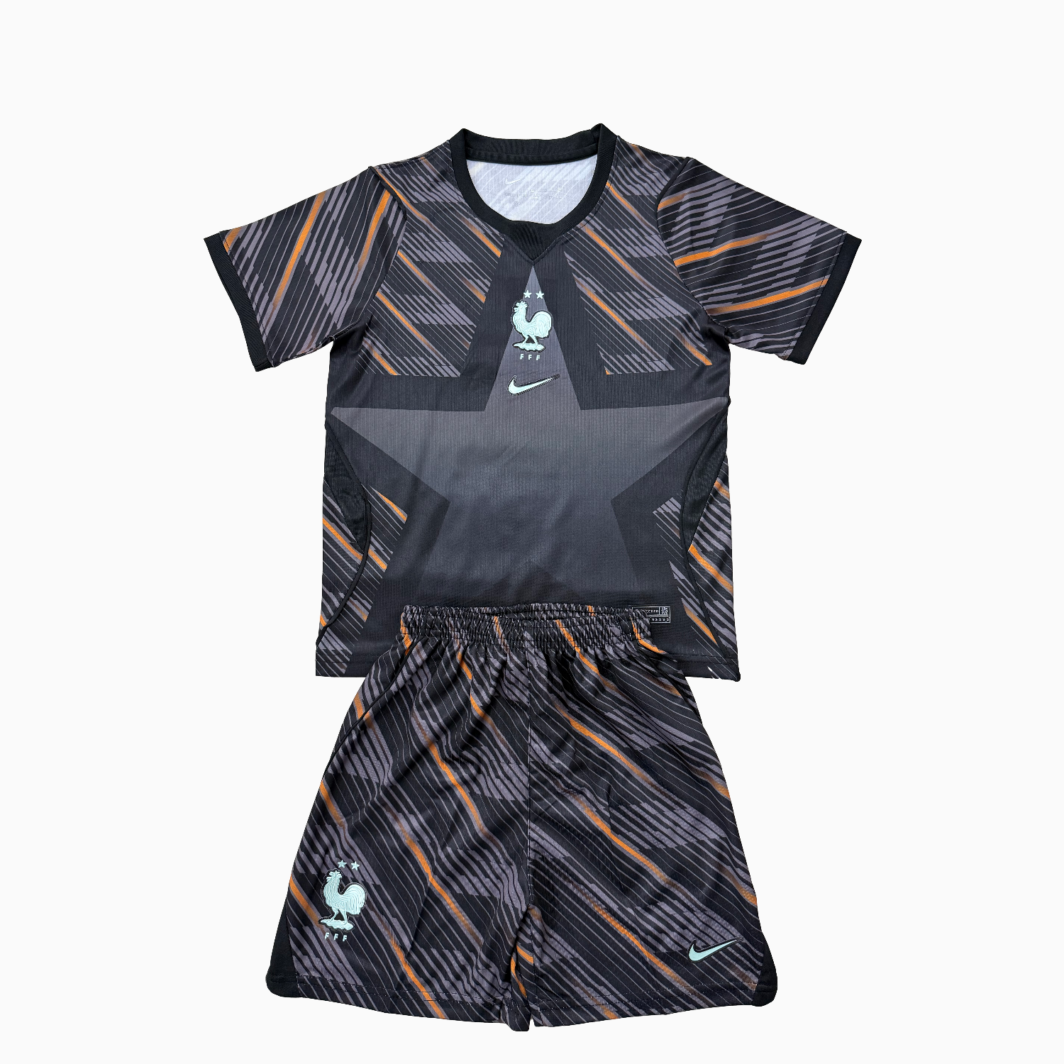 TKH-turbokithub-France 2026 Goalkeeper Black Men's Adult Jersey Set - Fans Version