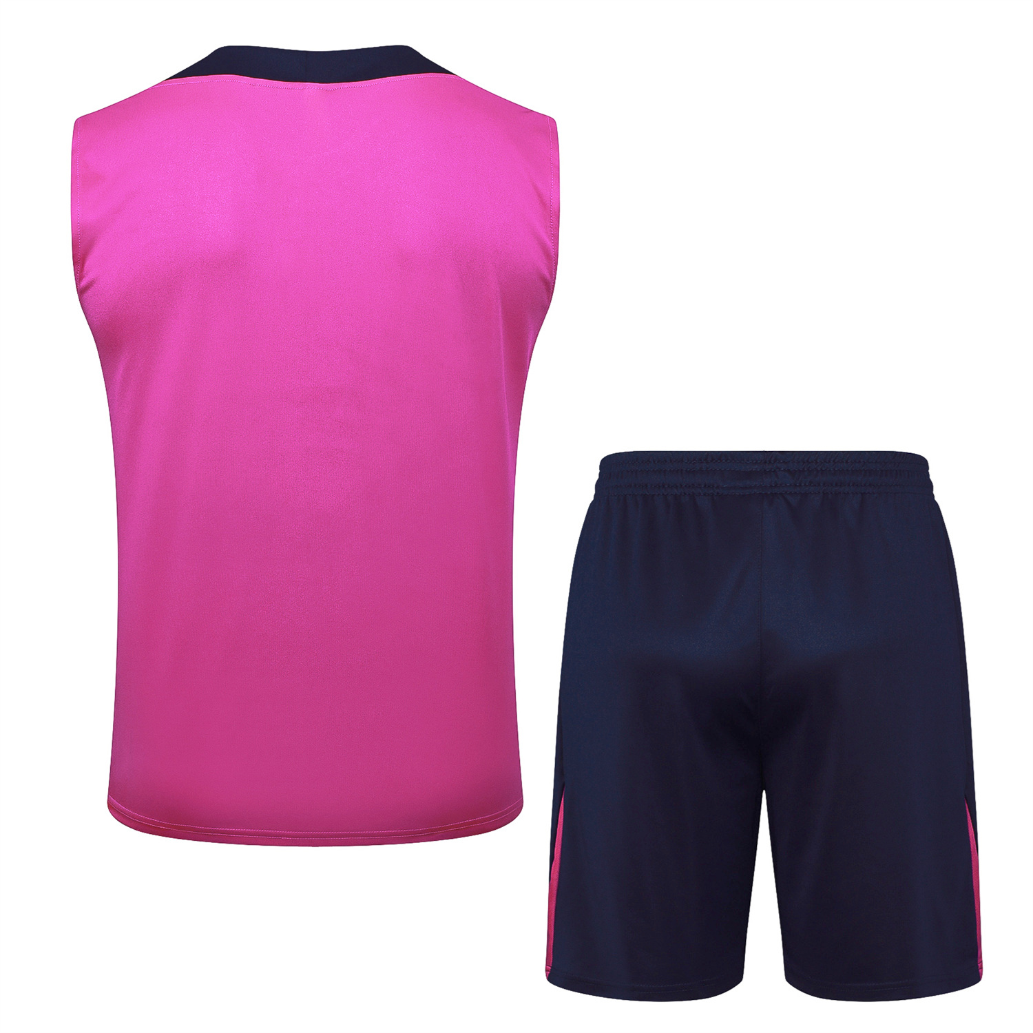 TKH-turbokithub-Barcelona 25-26 Vest Training Set - Purple Pink Vest and Black Shorts
