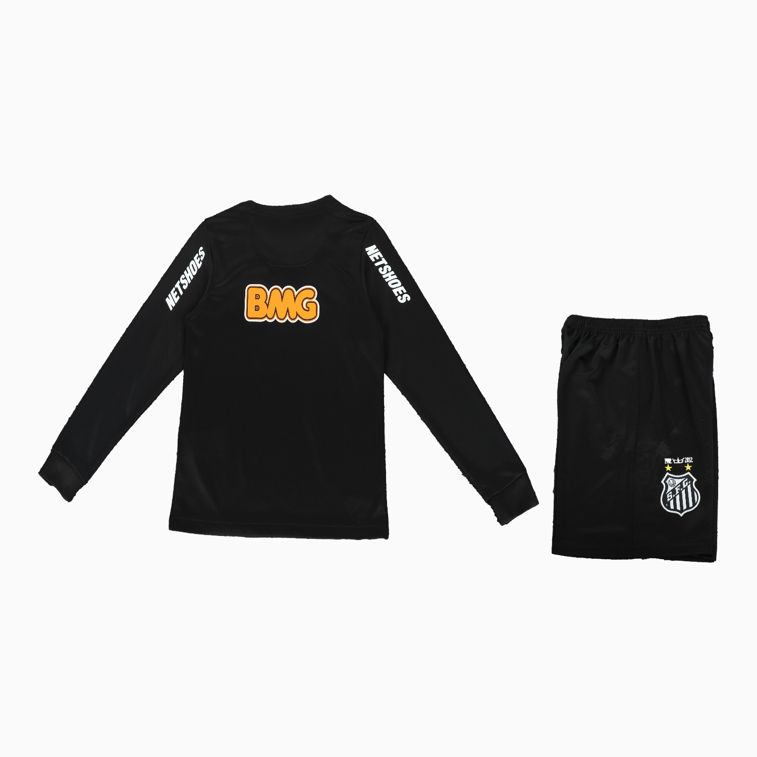 TKH-turbokithub-Retro Santos 2012 Black Special Long Sleeves Kids Kit