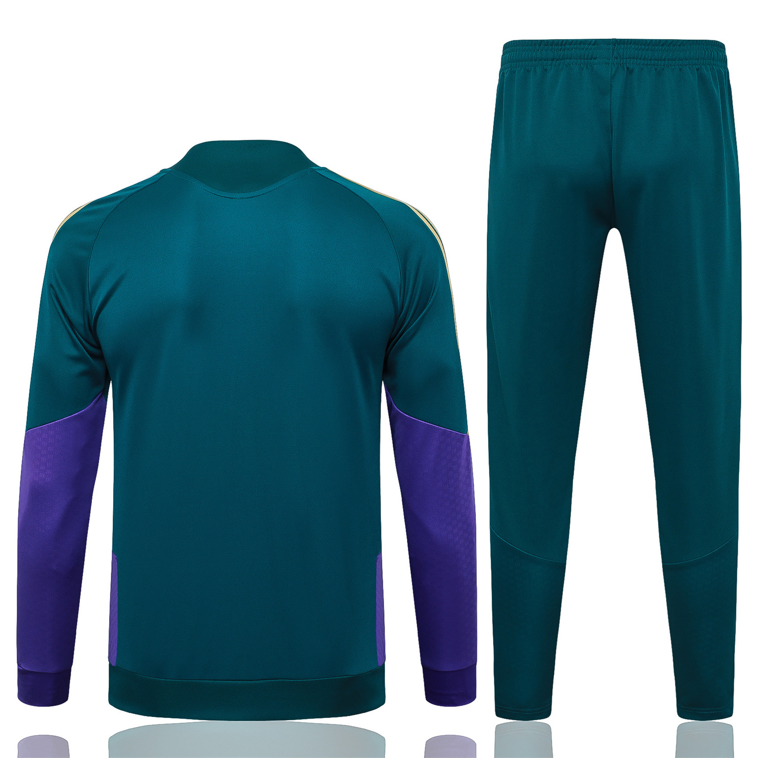 TKH-turbokithub-Saudi Arabia 2026 Jacket Training Tracksuit - Dark Green With Purple Jackets & Green Pants