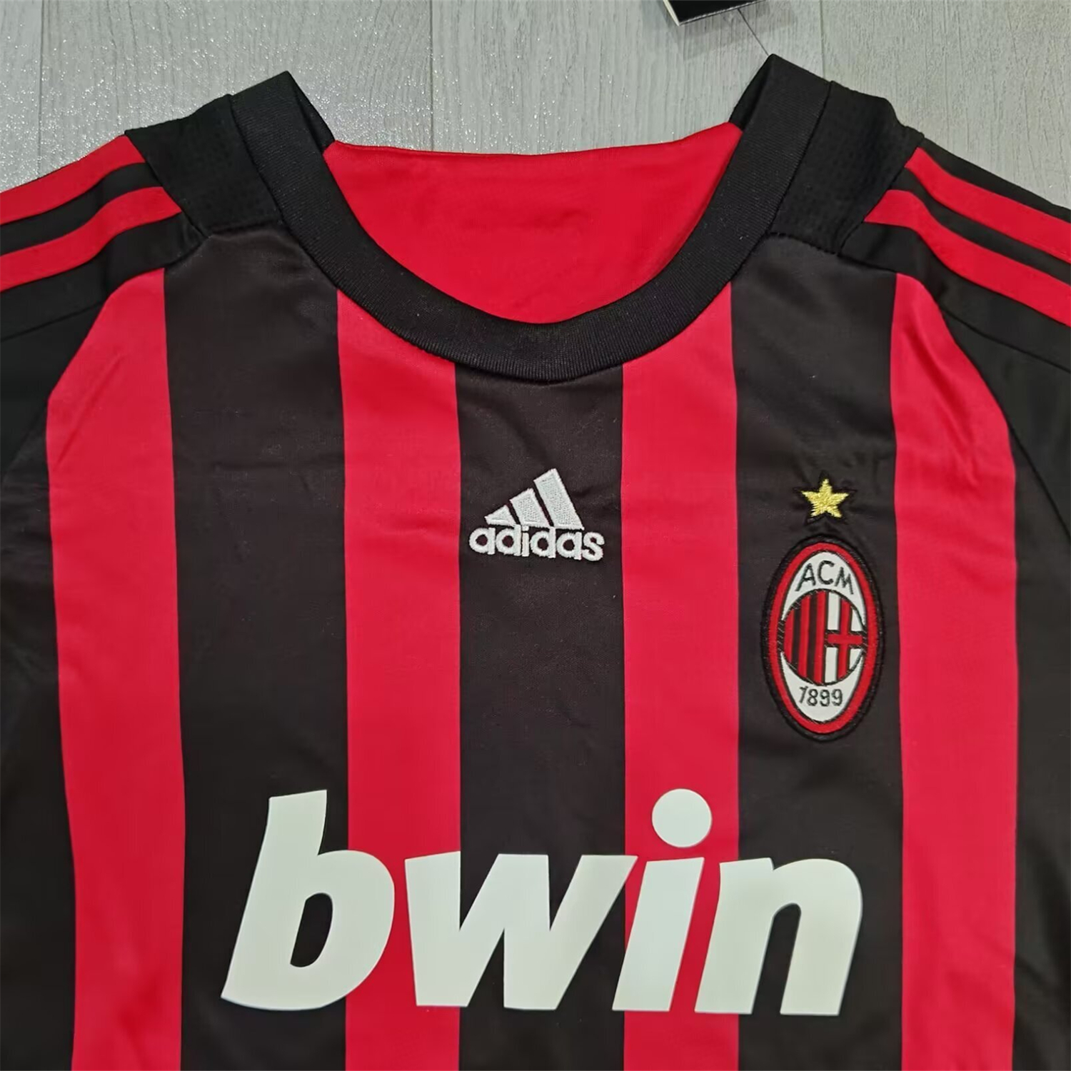 TKH-turbokithub-Retro AC Milan 2008-09 Home Kids Kit