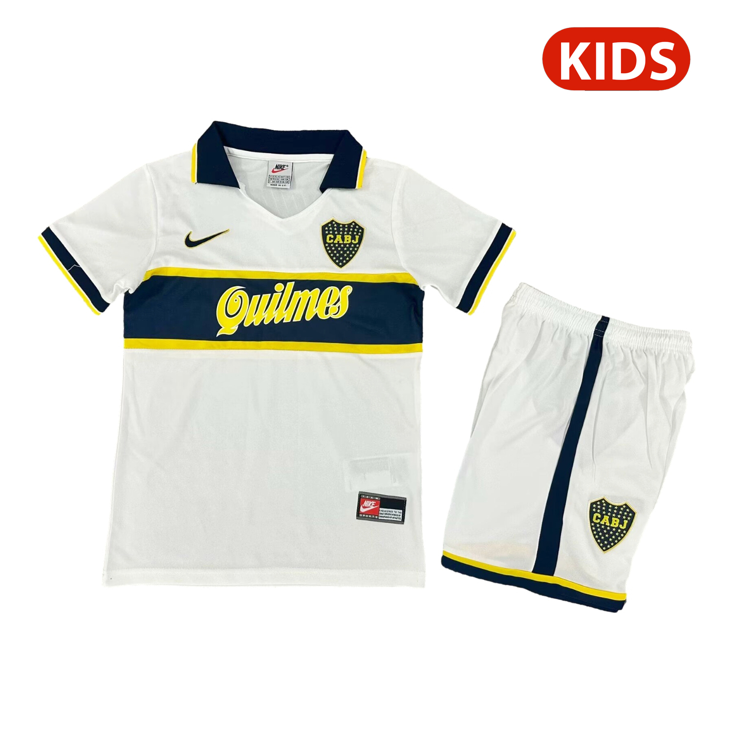 TKH-turbokithub-Retro Boca Juniors 1996-97 Away Kids Kit
