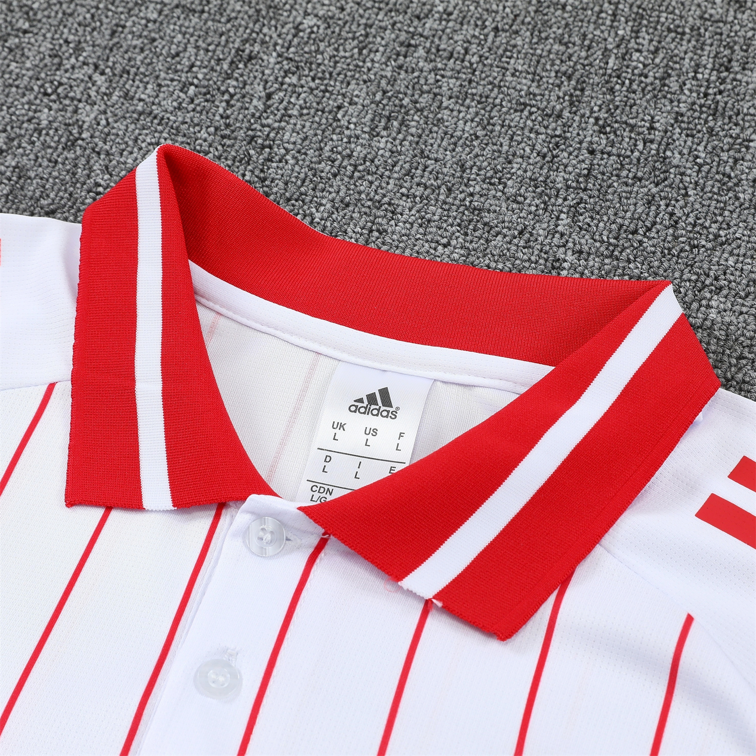 TKH-turbokithub-Arsenal 25-26 POLO Short-Sleeve Training Set - White Top and Deep Blue Pants