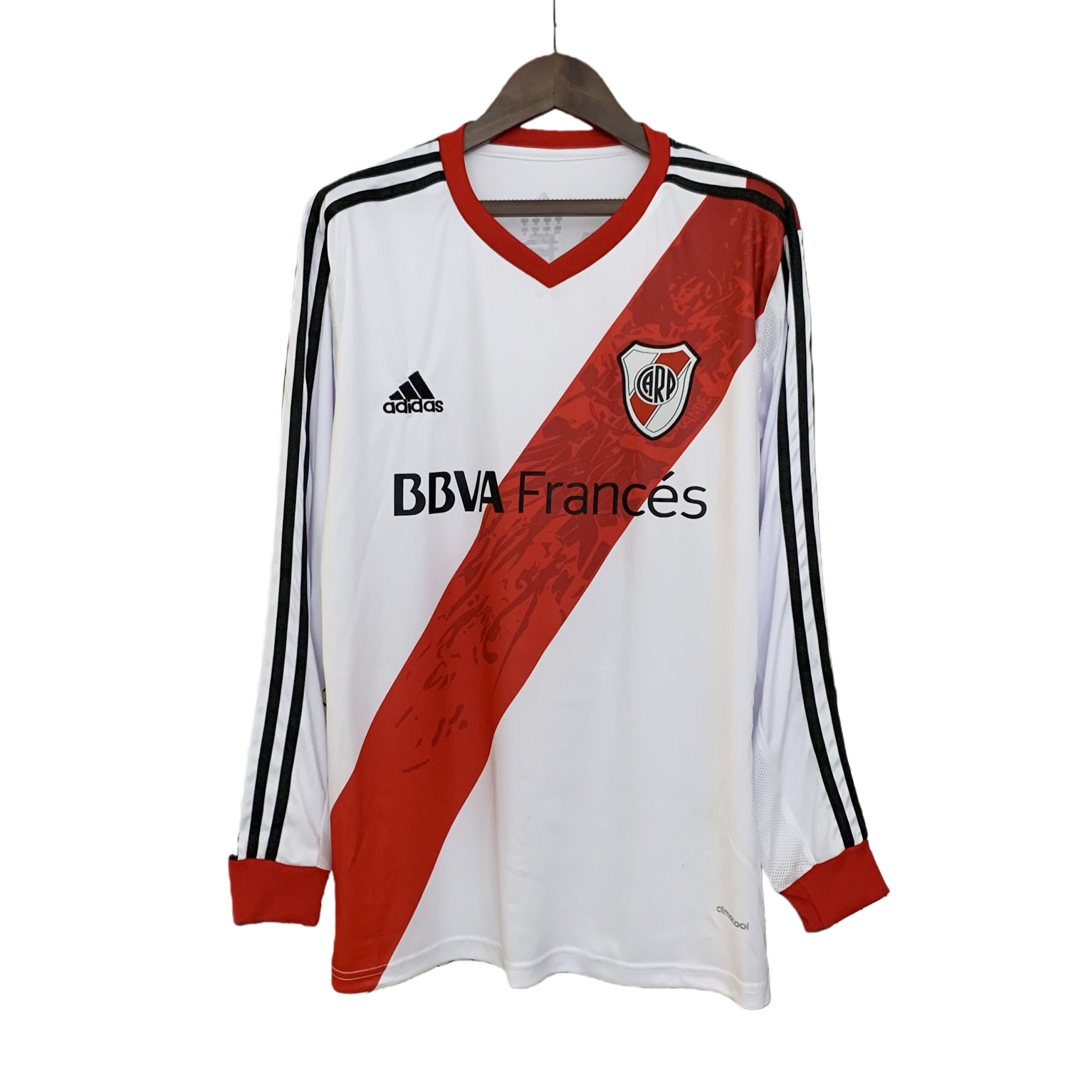 TKH-turbokithub-Retro River Plate 2013-14 Home Long Sleeves Jersey