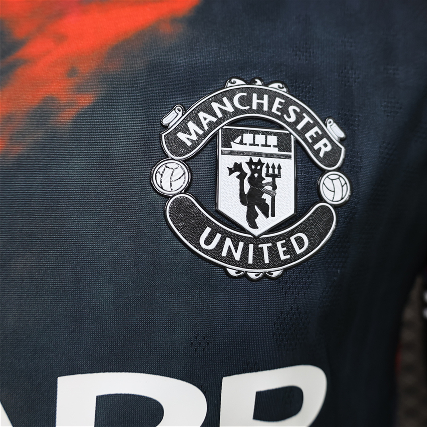 TKH-turbokithub-Manchester United 26-27 Retro Casual Style Black Pink Orange Special Jersey - Player Version