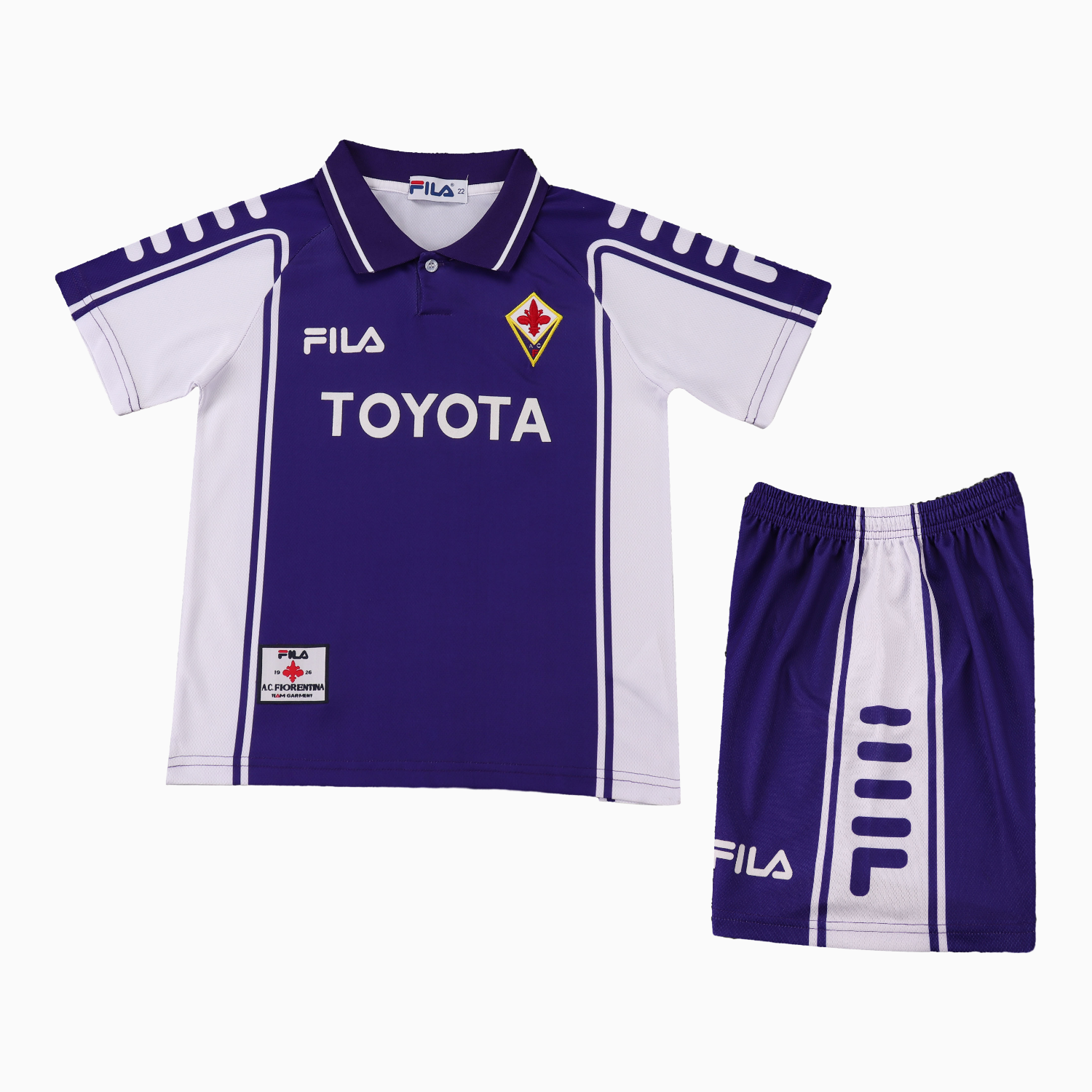 TKH-turbokithub-Retro Fiorentina 1999-00 Home Kids Kit