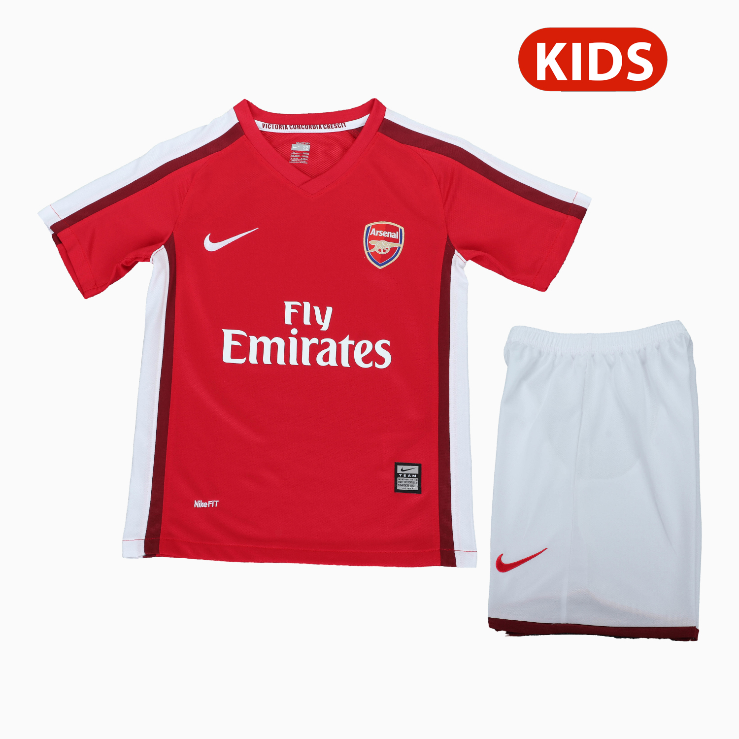 TKH-turbokithub-Retro Arsenal 2008-10 Home Kids Kit