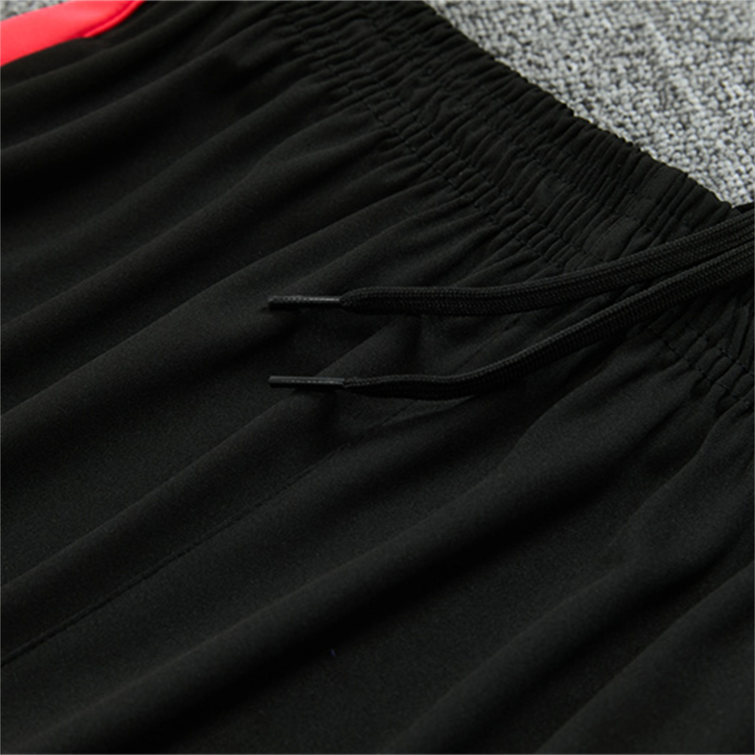 TKH-turbokithub-Brazil X JD 2026 Kids Long Sleeves Training Set - Black Top And Black Orange Pants