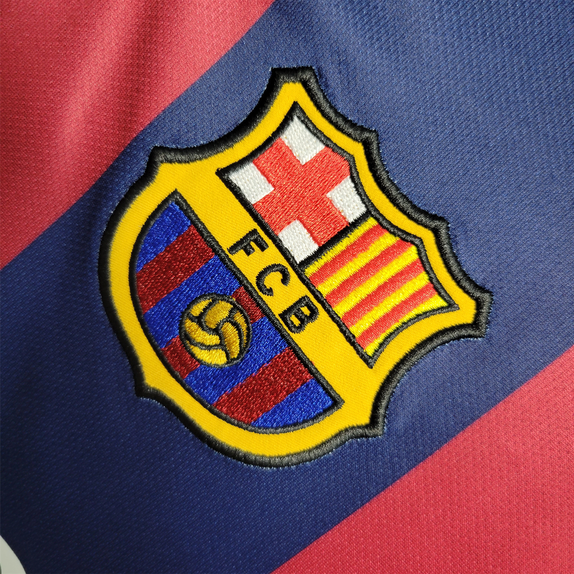 TKH-turbokithub-Retro Barcelona 14-15 Home Stadium Long Sleeve Jersey