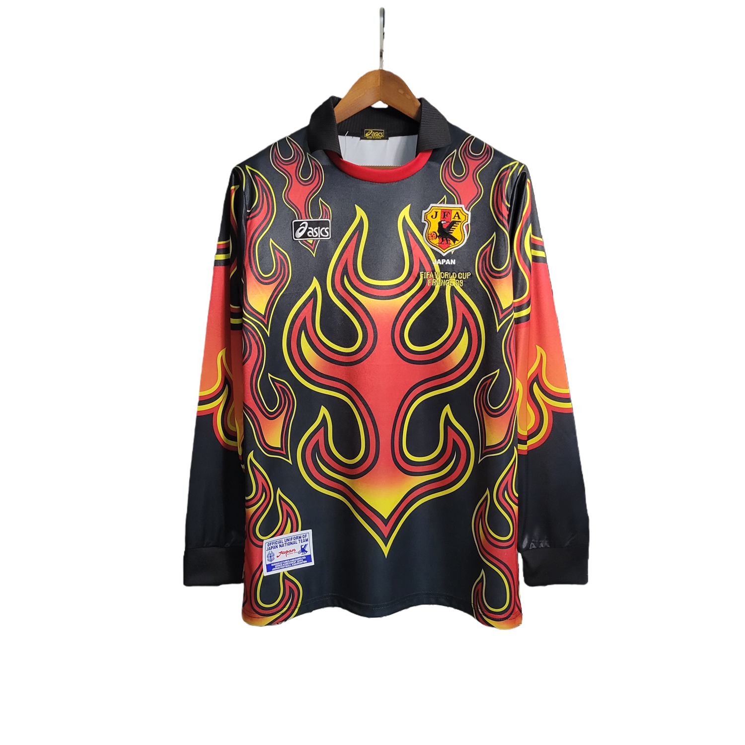 TKH-turbokithub-Retro Japan 1998 Red Flame Goalkeeper Jersey