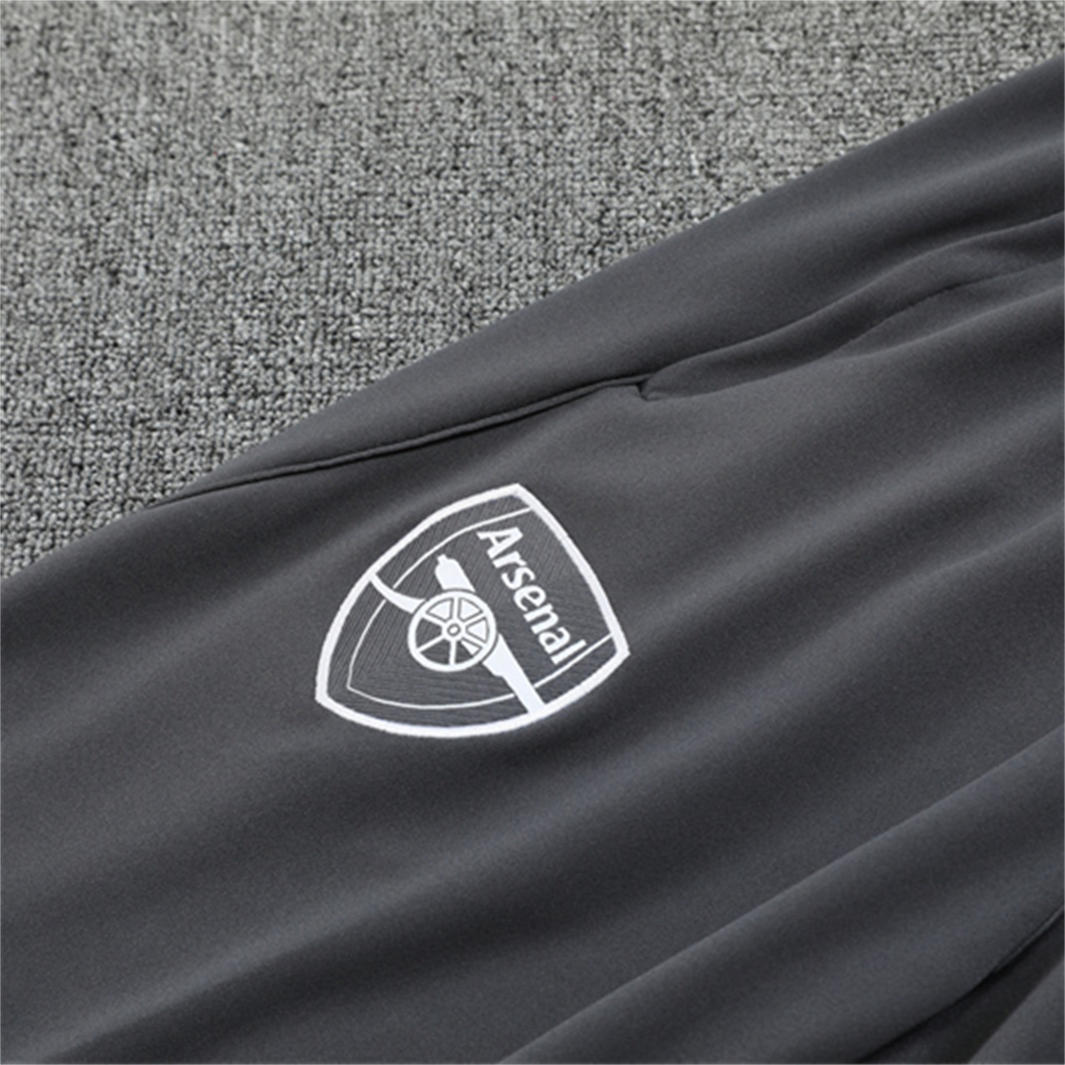 TKH-turbokithub-Arsenal 25-26 Kids Long Sleeve Training Set - Wine Red Top & Grey Pants