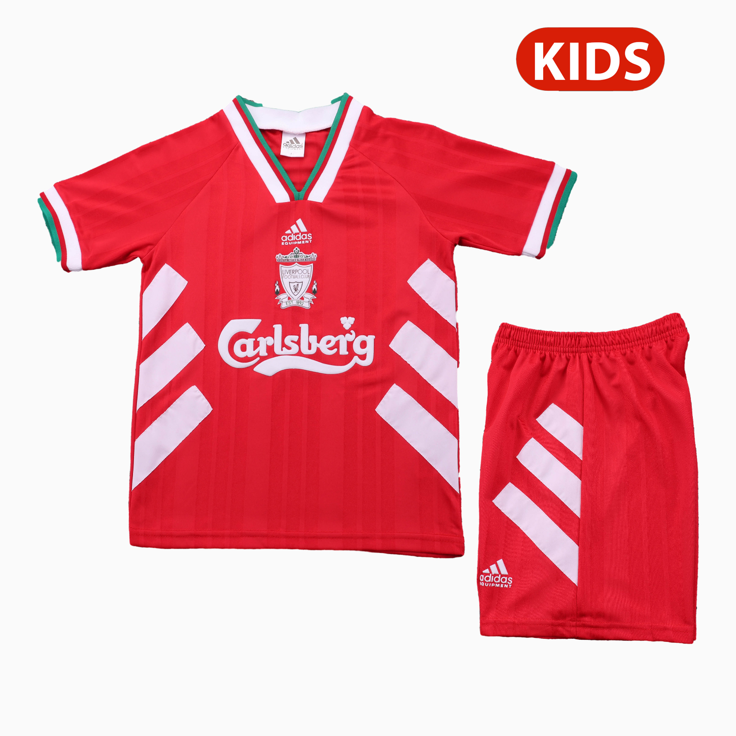 TKH-turbokithub-Retro Liver.pool 1993-95 Home Kids Kit