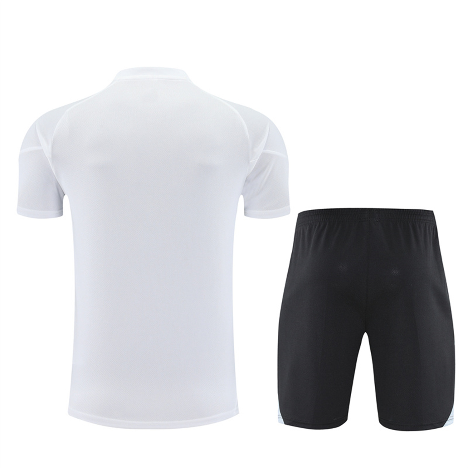TKH-turbokithub-INT M.A.M 25-26 Kids Short-Sleeve Training Set - White Top and Black Shorts