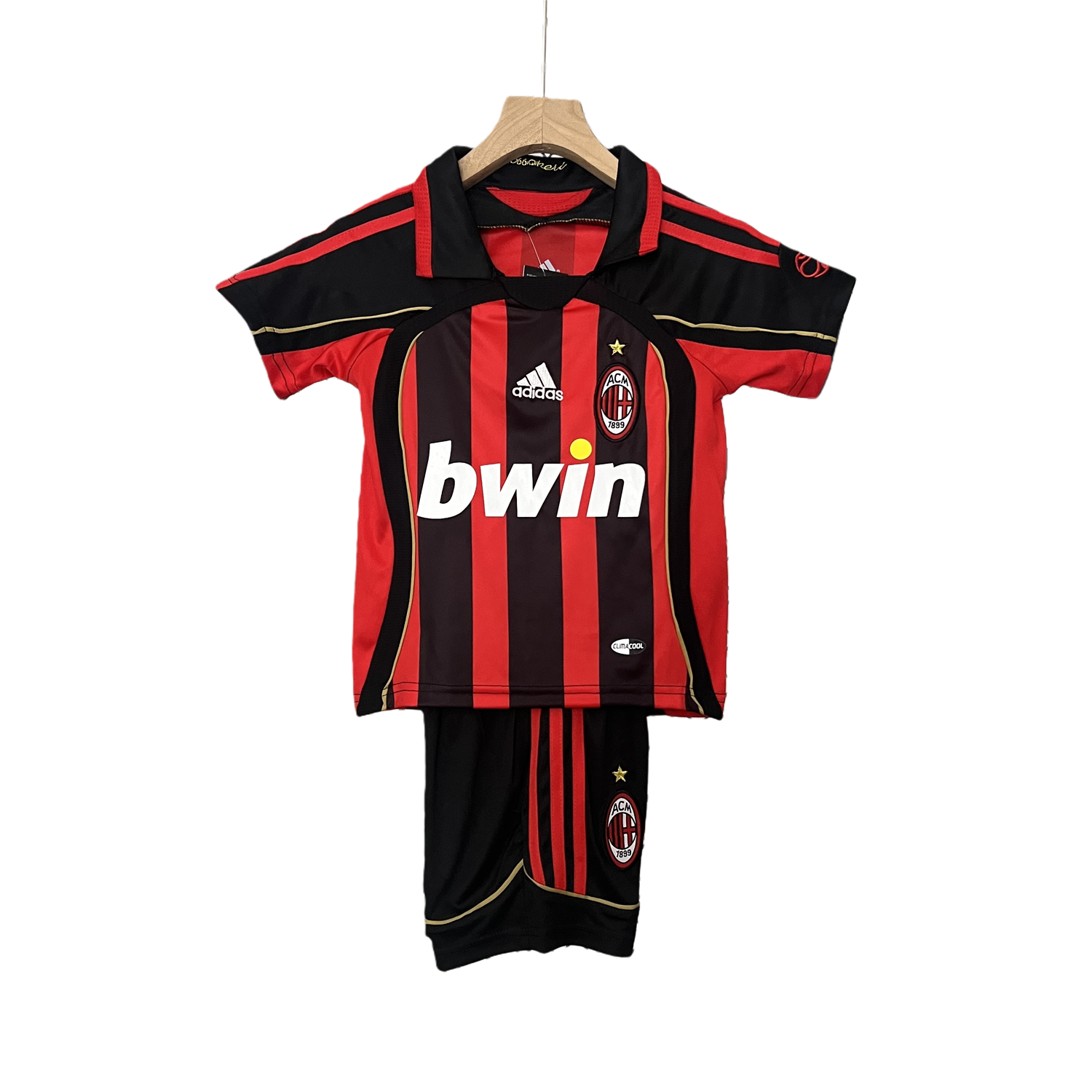 TKH-turbokithub-Retro AC Milan 2006-07 Home Stadium Kids Kit