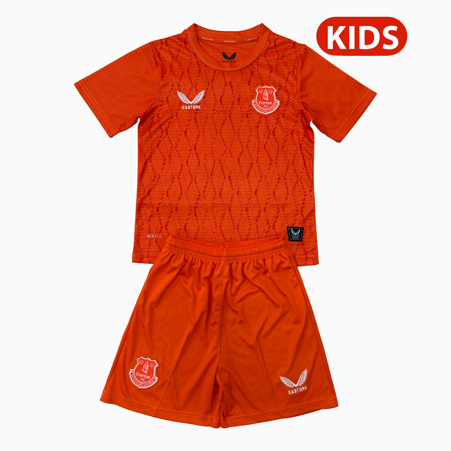 TKH-turbokithub-Everton 25-26 Orange Goalkeeper Kids Kit