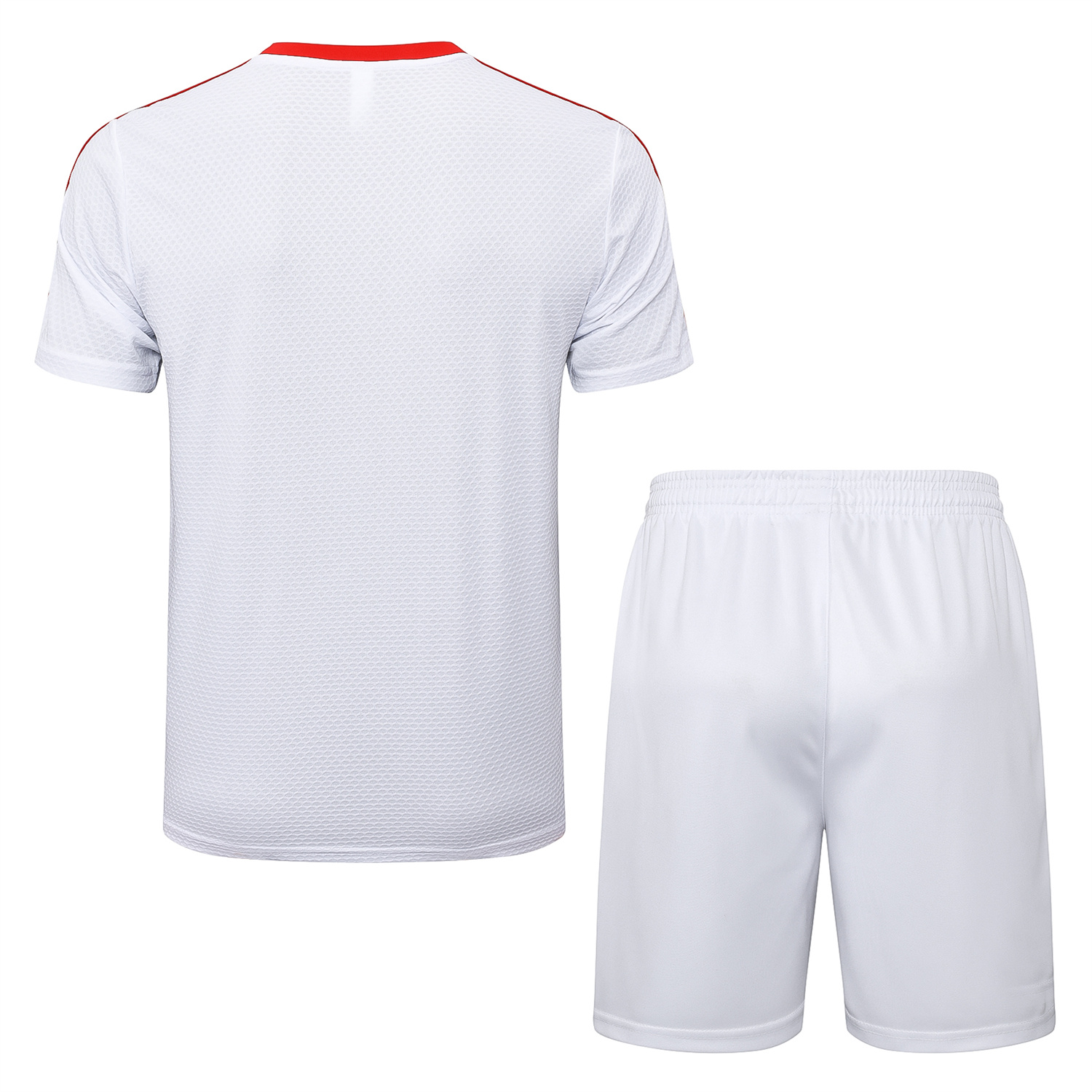 TKH-turbokithub-Bayern Munich 2025 125th Anniversary Short-Sleeve Training Set - White Top and Shorts