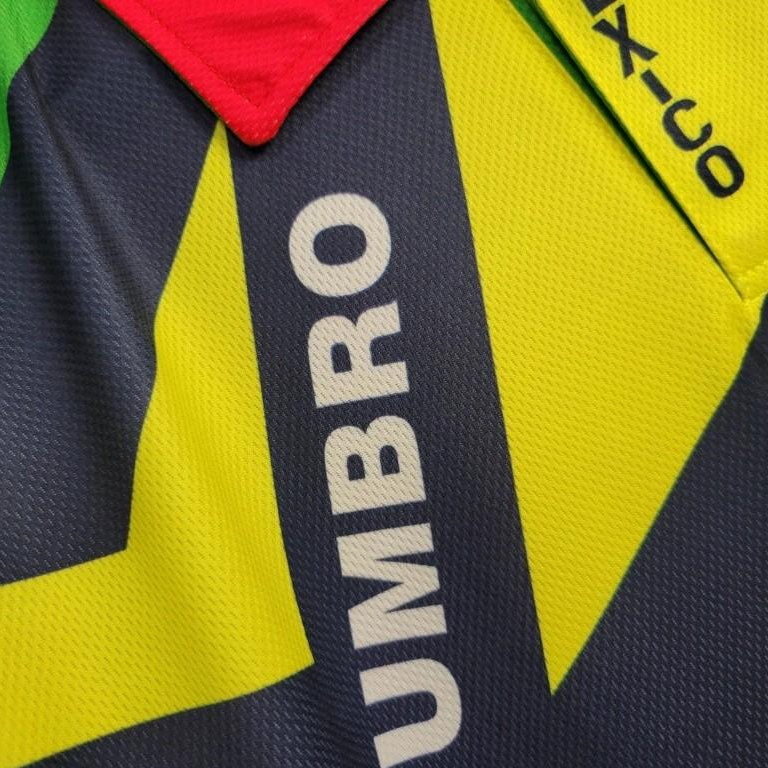 TKH-turbokithub-Retro Mexico 1994 Goalkeeper Red Yellow Jersey