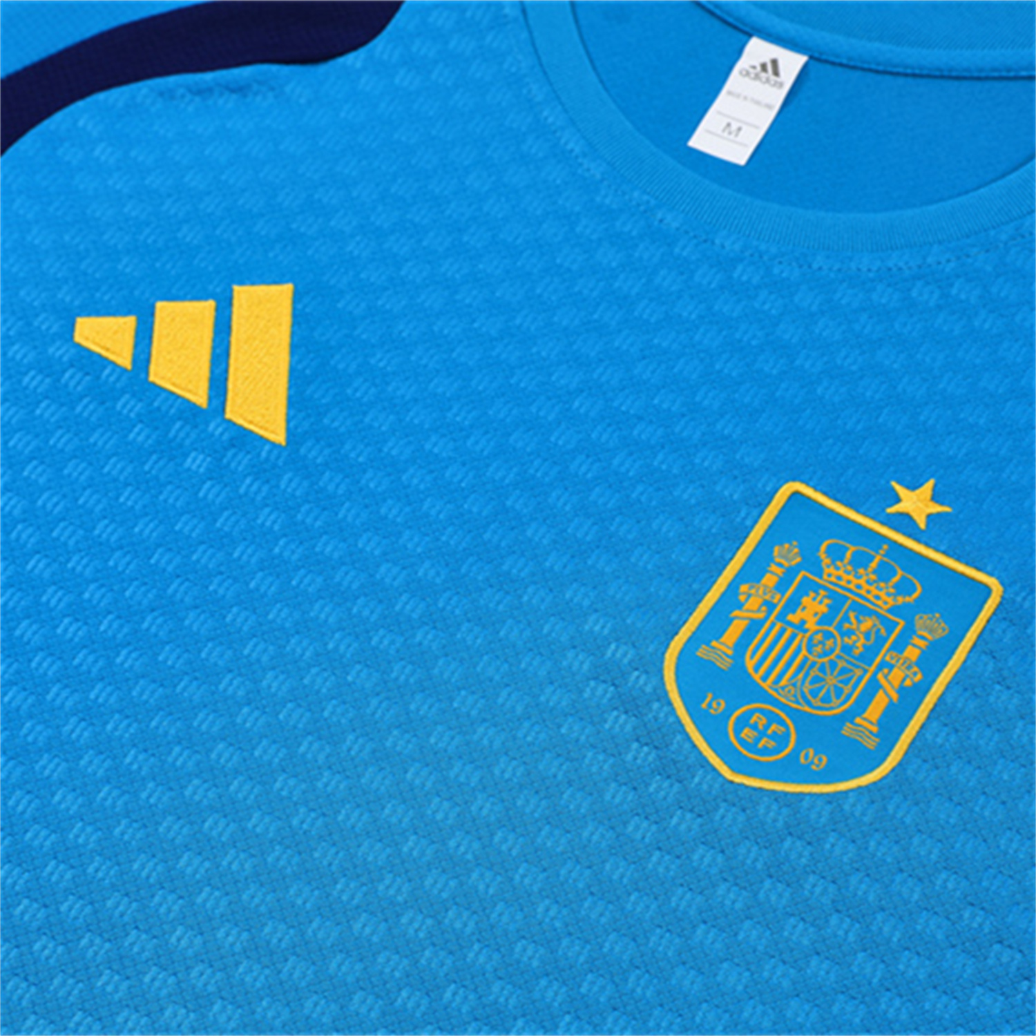 TKH-turbokithub-Spain 2026 Kids Short-Sleeve Training Set - Lake Blue Top & Shorts