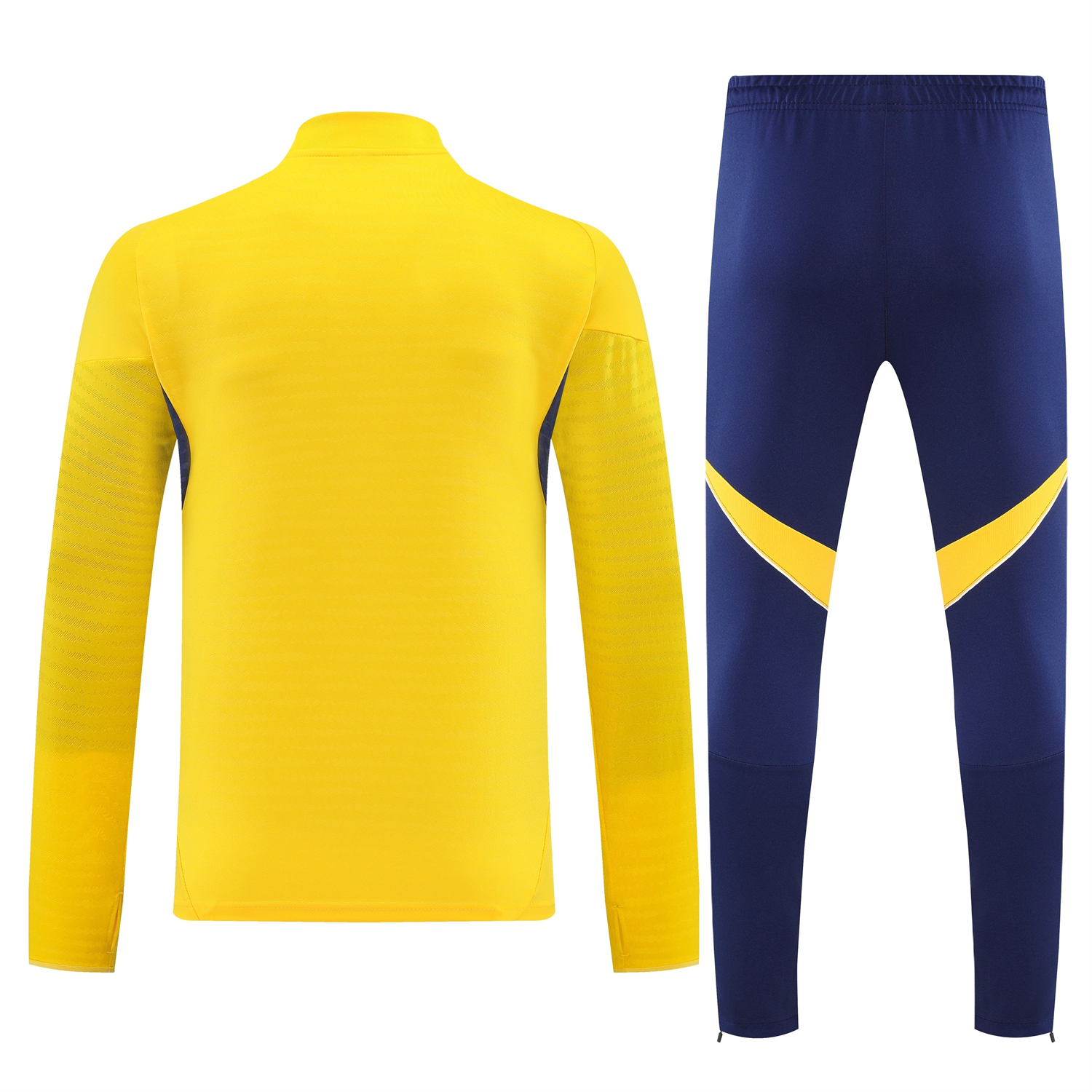 TKH-turbokithub-Boca Juniors 25-26 Long Sleeves Training Set - Yellow Top & Royal Blue Pants