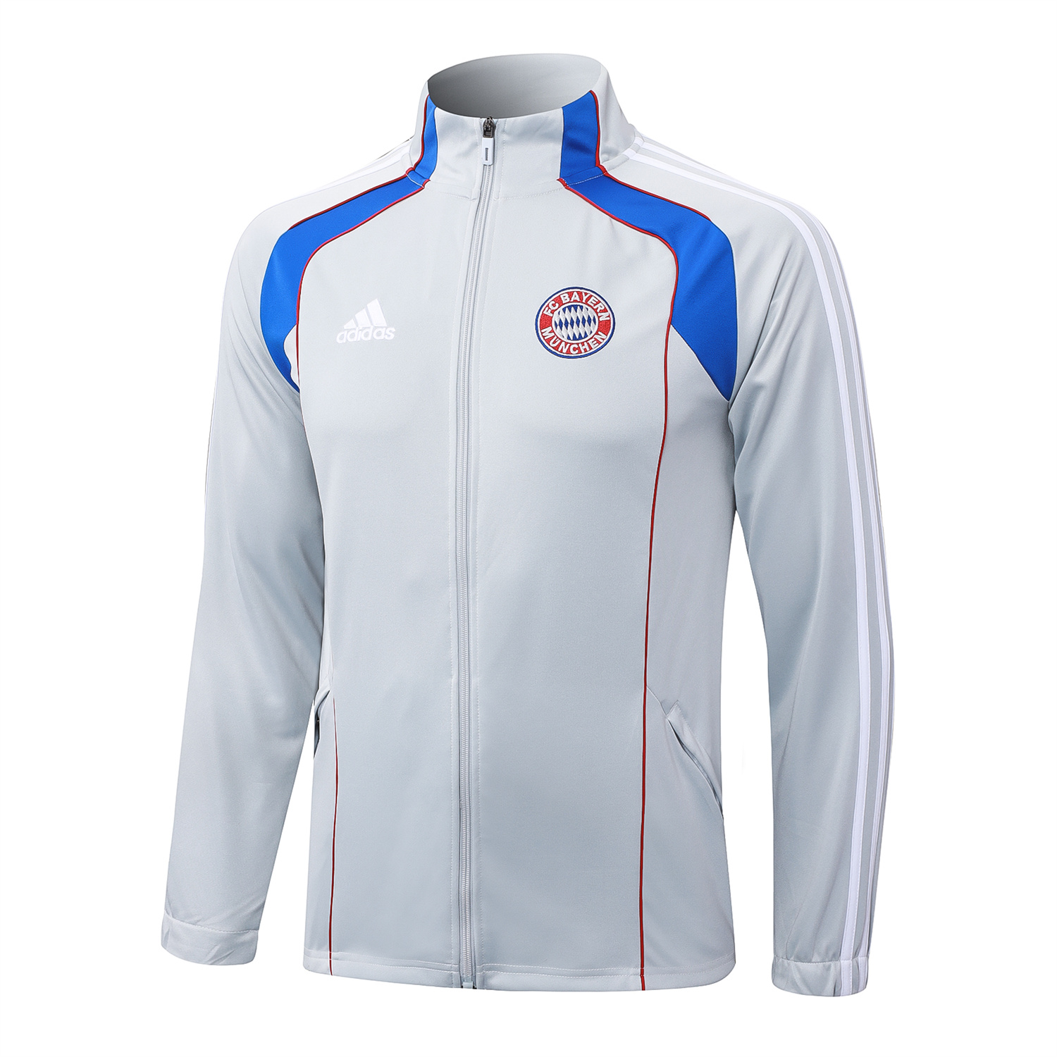 TKH-turbokithub-Bayern Munich 25-26 Jacket Training Tracksuit - Grey Throwback Jackets & Pants