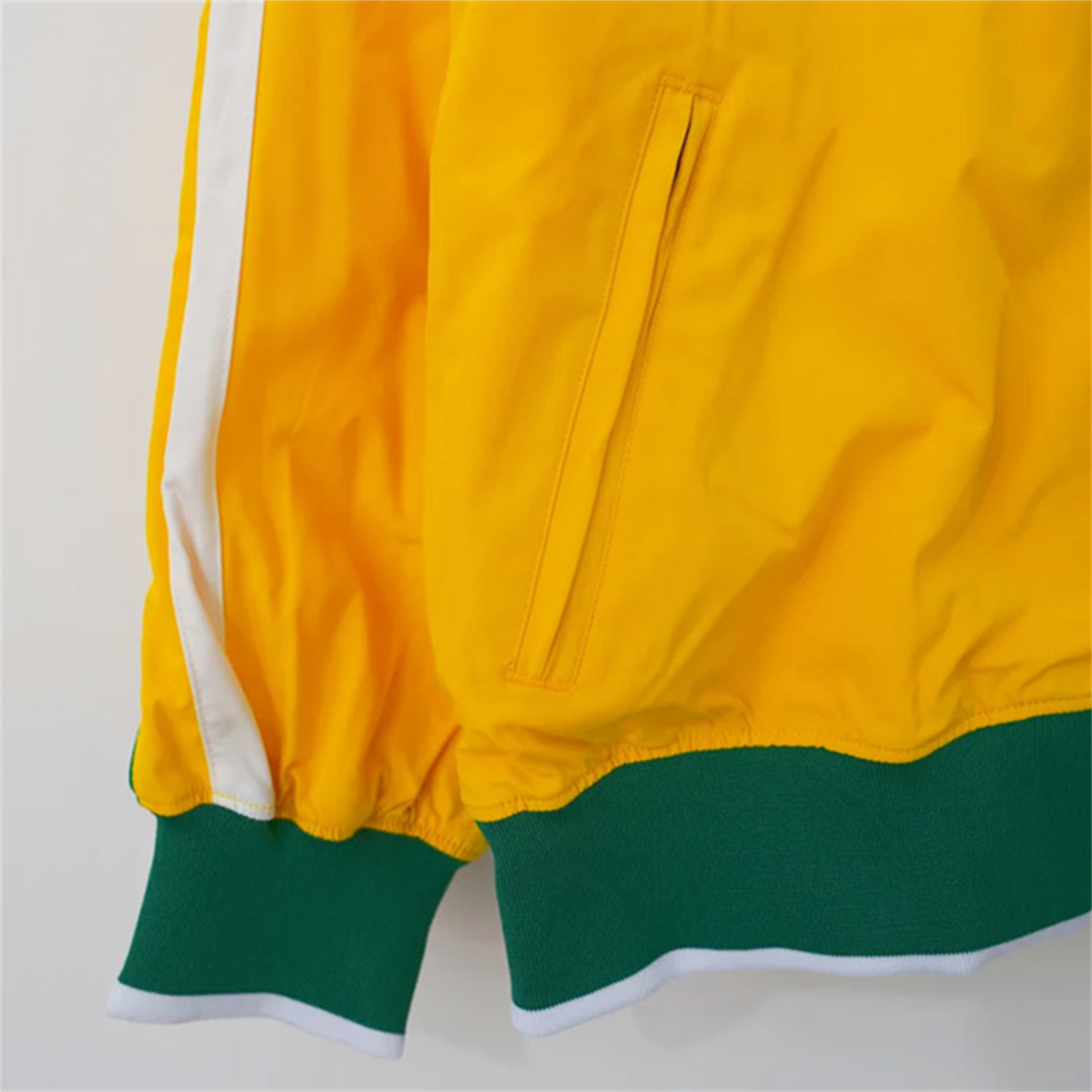 TKH-turbokithub-Retro Brazil 2010-11 Home Windbreaker Jacket - Yellow Green