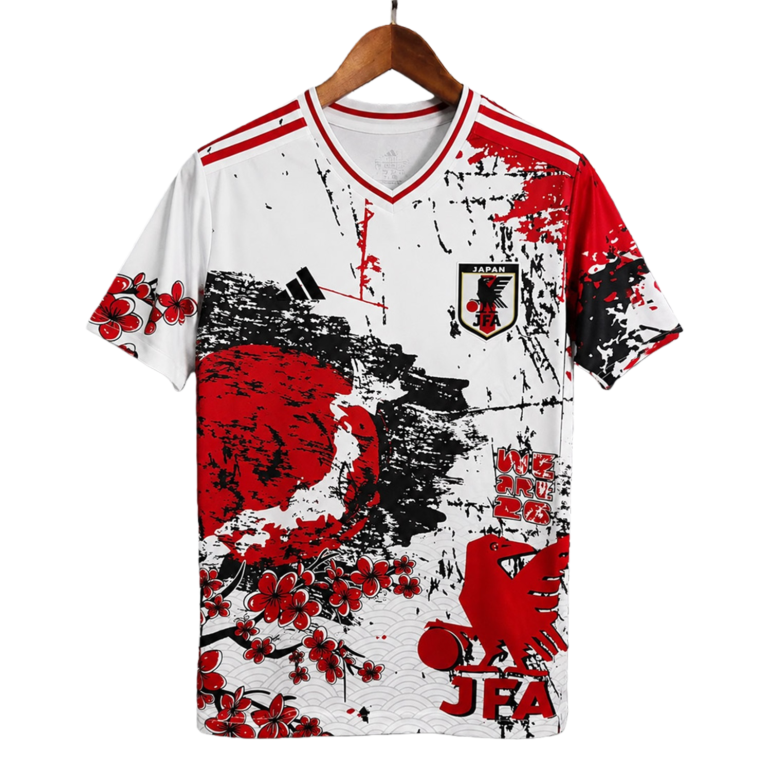 TKH-turbokithub-Japan 2026 Samurai White And Red Special Jersey - Fans Version