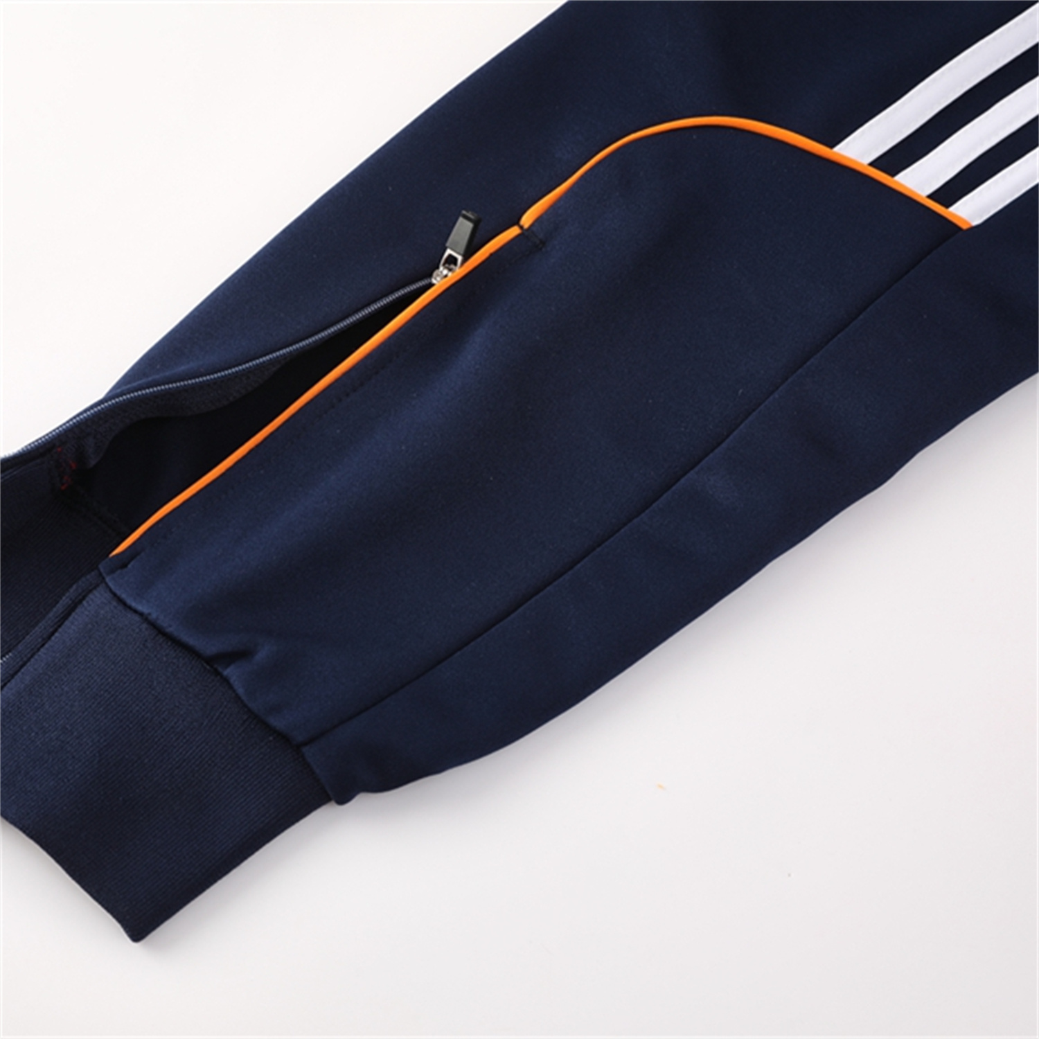 TKH-turbokithub-Real Madrid 25-26 Jacket Training Tracksuit - Royal Blue Jackets & Pants with Orange Lines