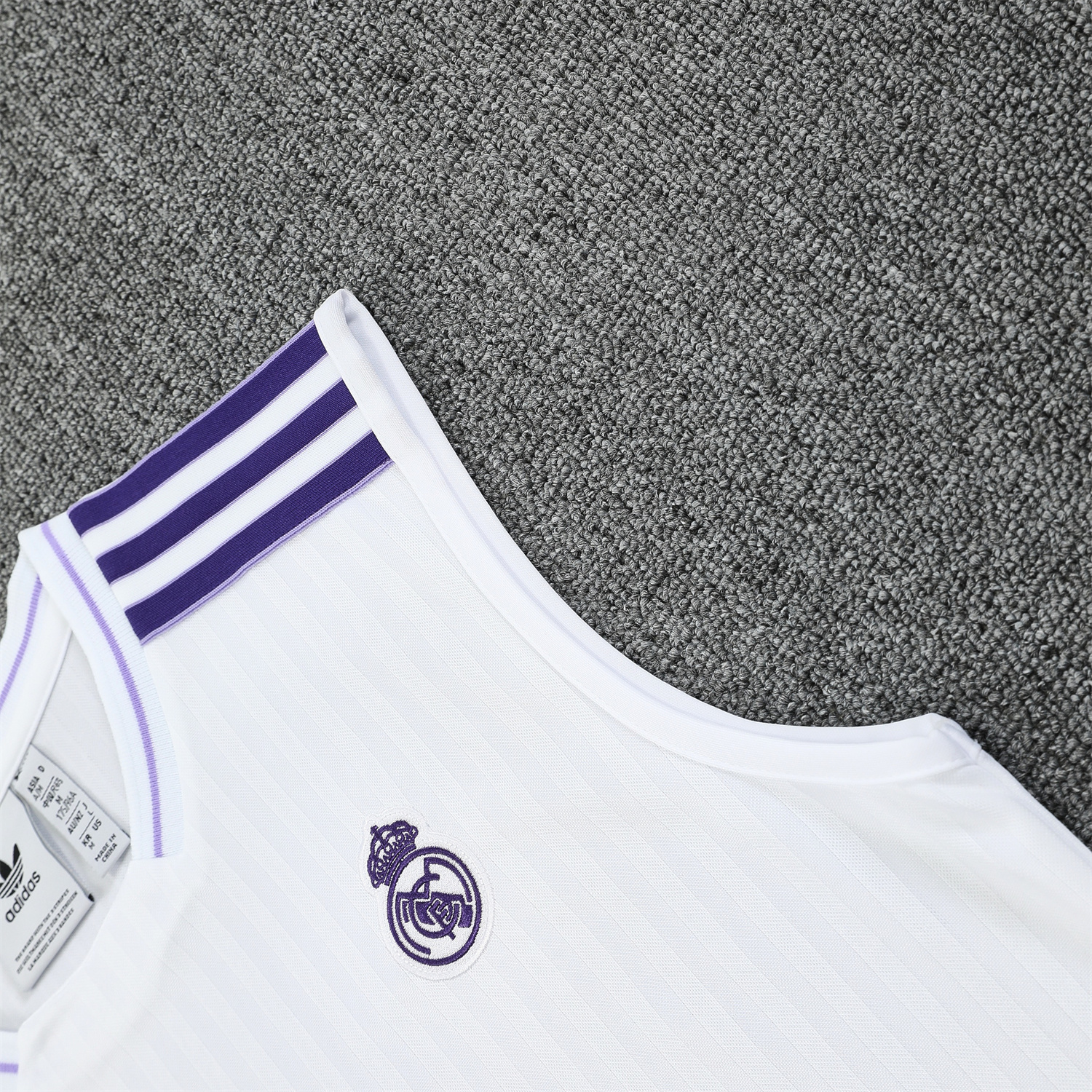 TKH-turbokithub-Real Madrid 25-26 Vest Training Set - Pure White Vest & Purple Shorts