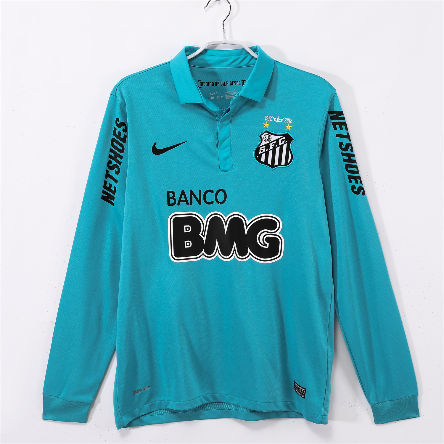 TKH-turbokithub-Retro Santos 2012 Third Long Sleeve Jersey