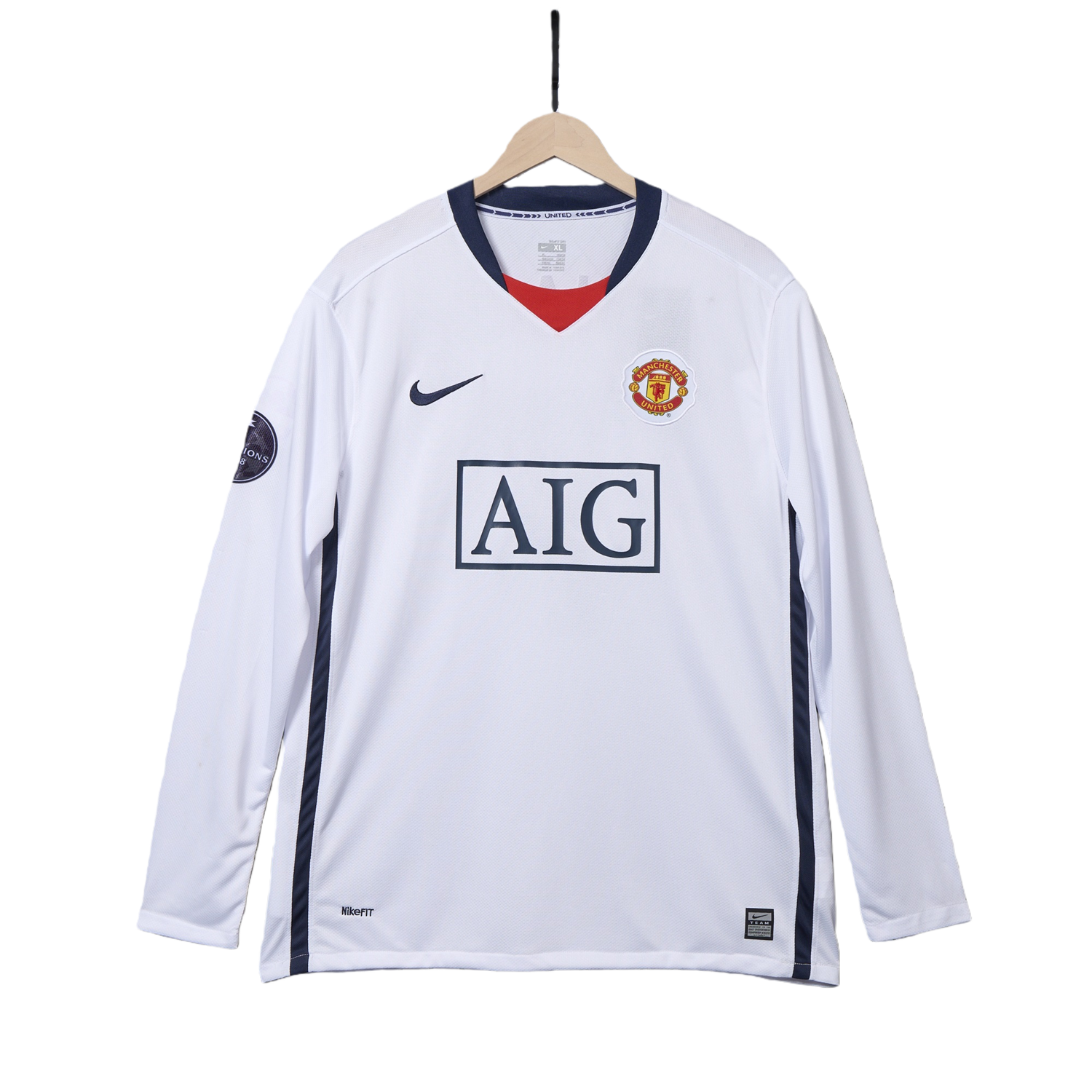 TKH-turbokithub-Retro Manchester United 08-09 Away Long Sleeve Jersey